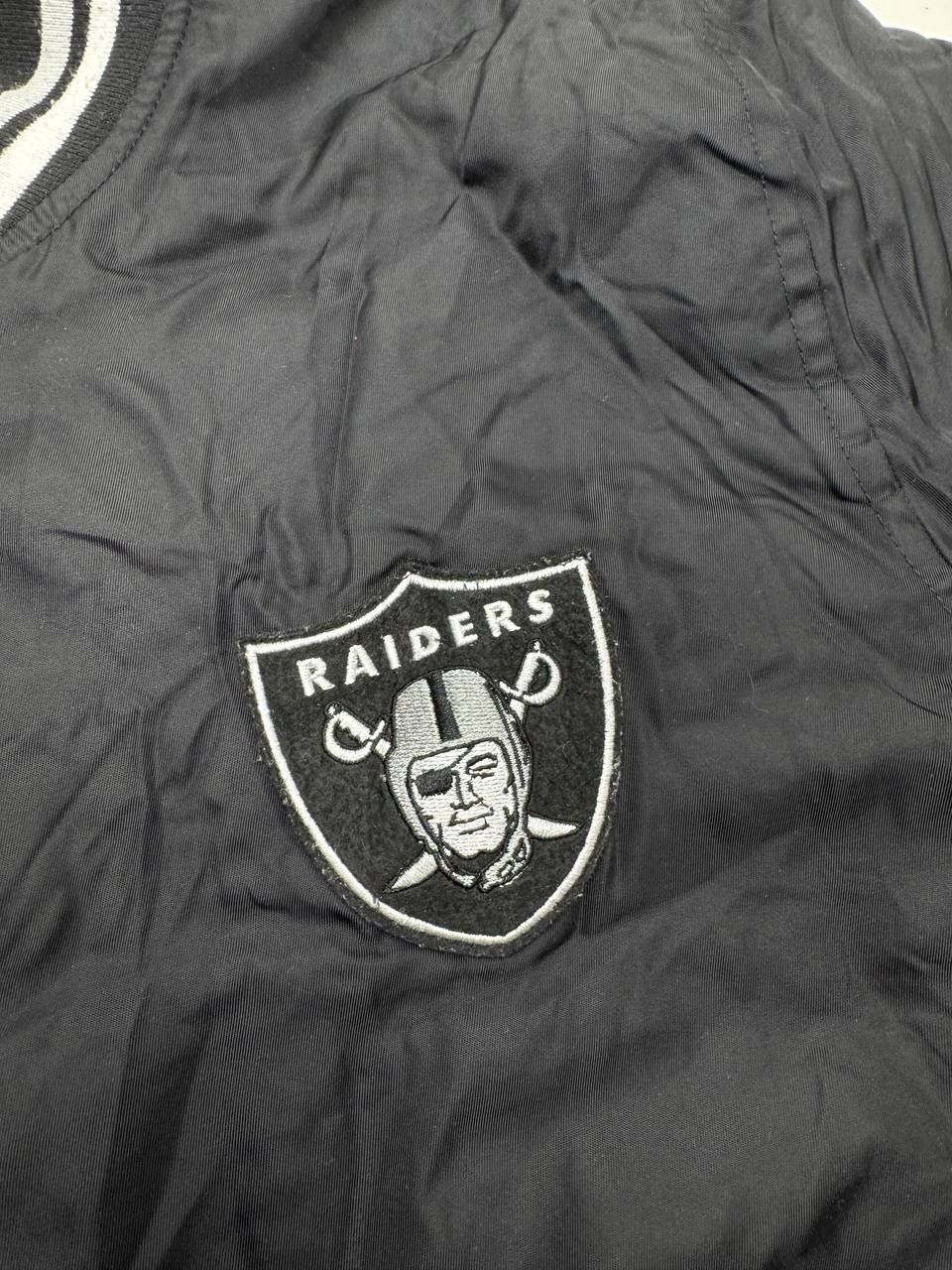 NFL NFL Raiders Bomber Jacket Black Quilted Varsity Size US XS / EU 42 / 0 - 3 Thumbnail