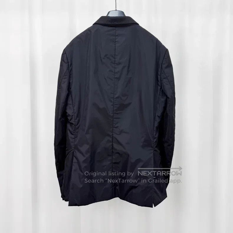 Prada Prada Black nylon sandwiched cotton suit jacket Size US M / EU 48-50 / 2 - 2 Thumbnail