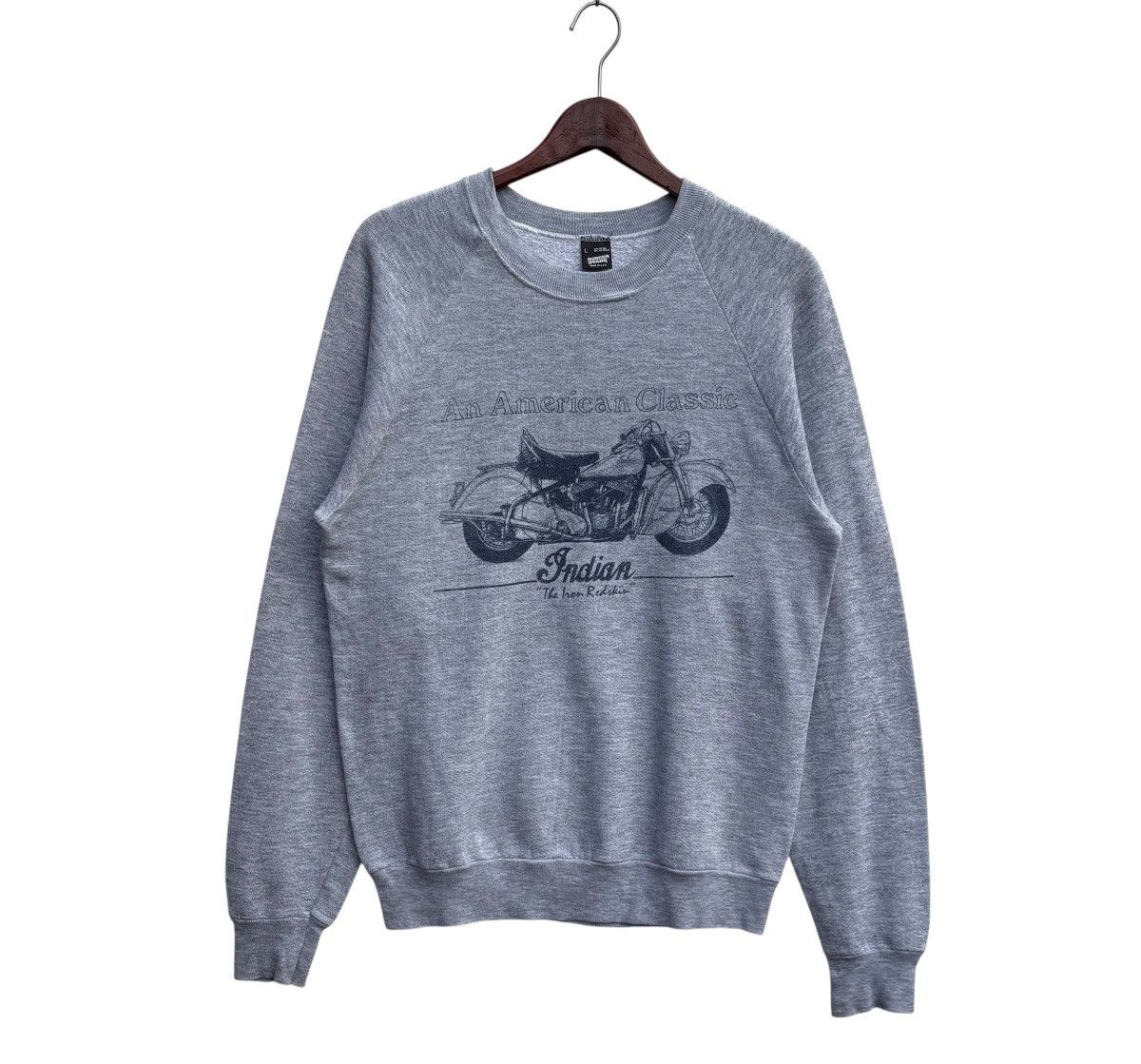 Indian Motorcycle Vintage 90s Indian Motocycle Poly Cotton Sweatshirt Size US S / EU 44-46 / 1 - 1 Thumbnail