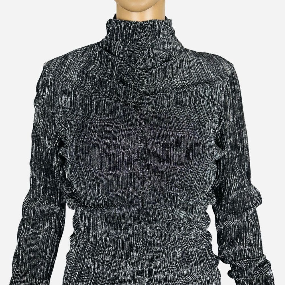 Zara New Zara Draped Shiny Mini Dress Size M Size M / US 6-8 / IT 42-44 - 3 Thumbnail