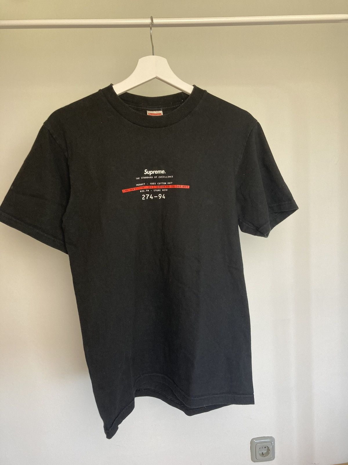 Supreme Supreme Standard T-Shirt Size S Black Size US S / EU 44-46 / 1 - 1 Thumbnail