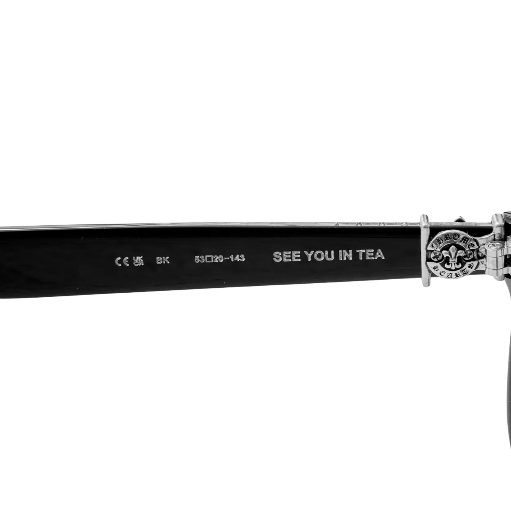 Chrome Hearts Chrome Hearts See You In Tea Black Glasses Size ONE SIZE - 5 Thumbnail