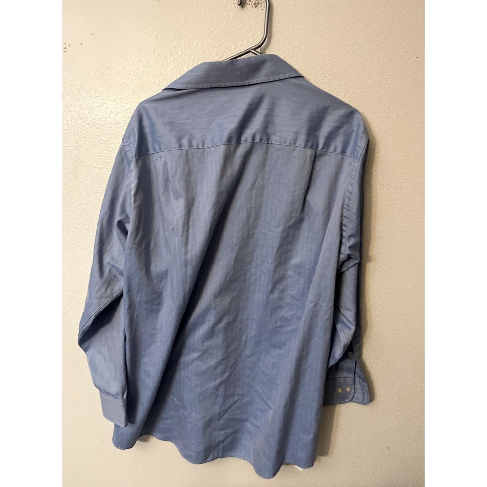 Geoffrey Beene Geoffrey Beene Blue Solid Shirt Size 16.5 Large Men’s Size 42R - 2 Thumbnail