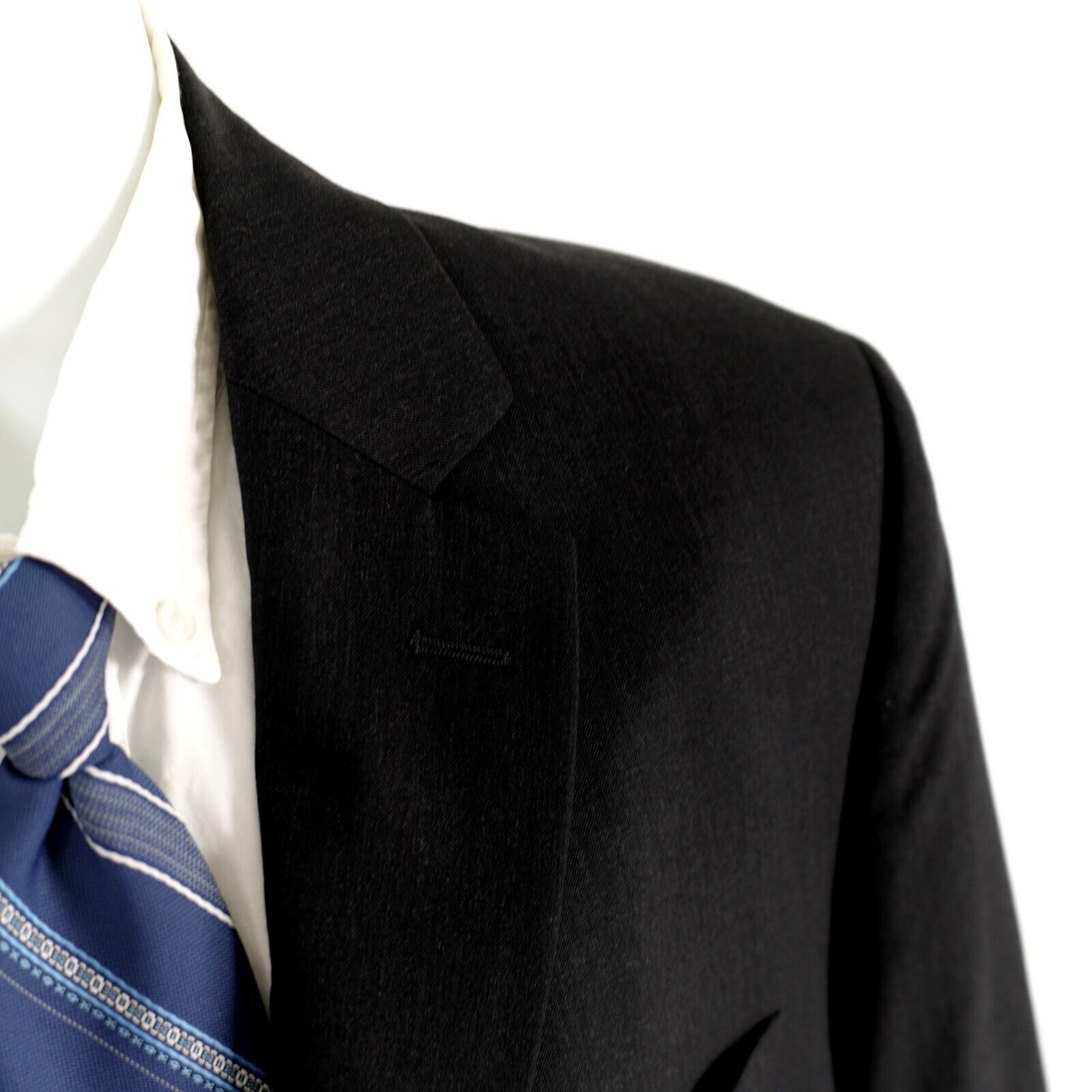 Pronto Uomo Pronto Uomo Wool Black 2 Button Blazer 40L Or Slim 42L Size 40L - 2 Thumbnail