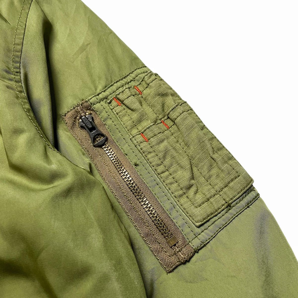 Diesel × Vintage Diesel Co Bomber Jacket Military Green Military Fashion Sz L Size US L / EU 52-54 / 3 - 6 Thumbnail