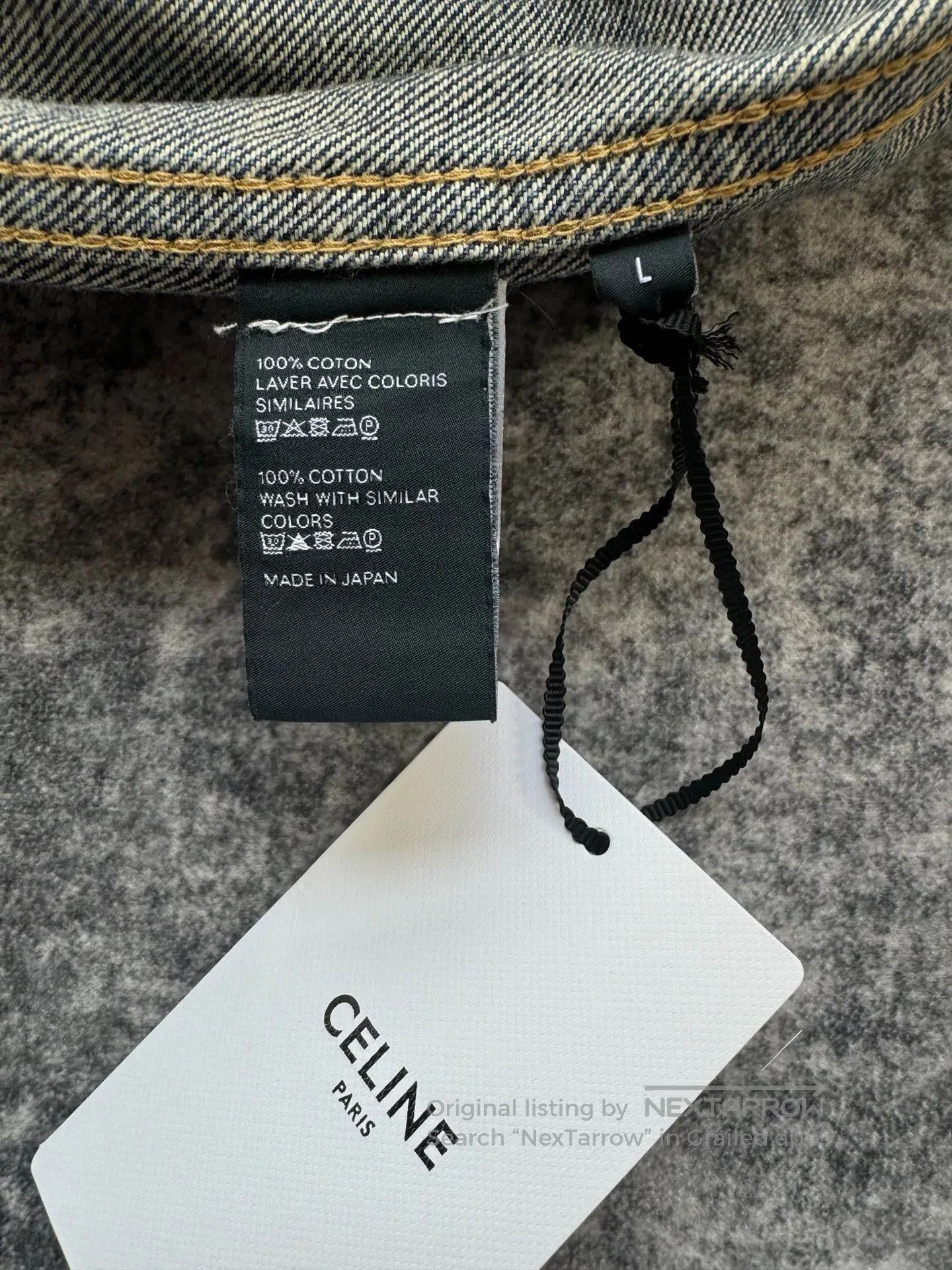 Celine celine denim jacket with gold buttons. Size US L / EU 52-54 / 3 - 4 Thumbnail