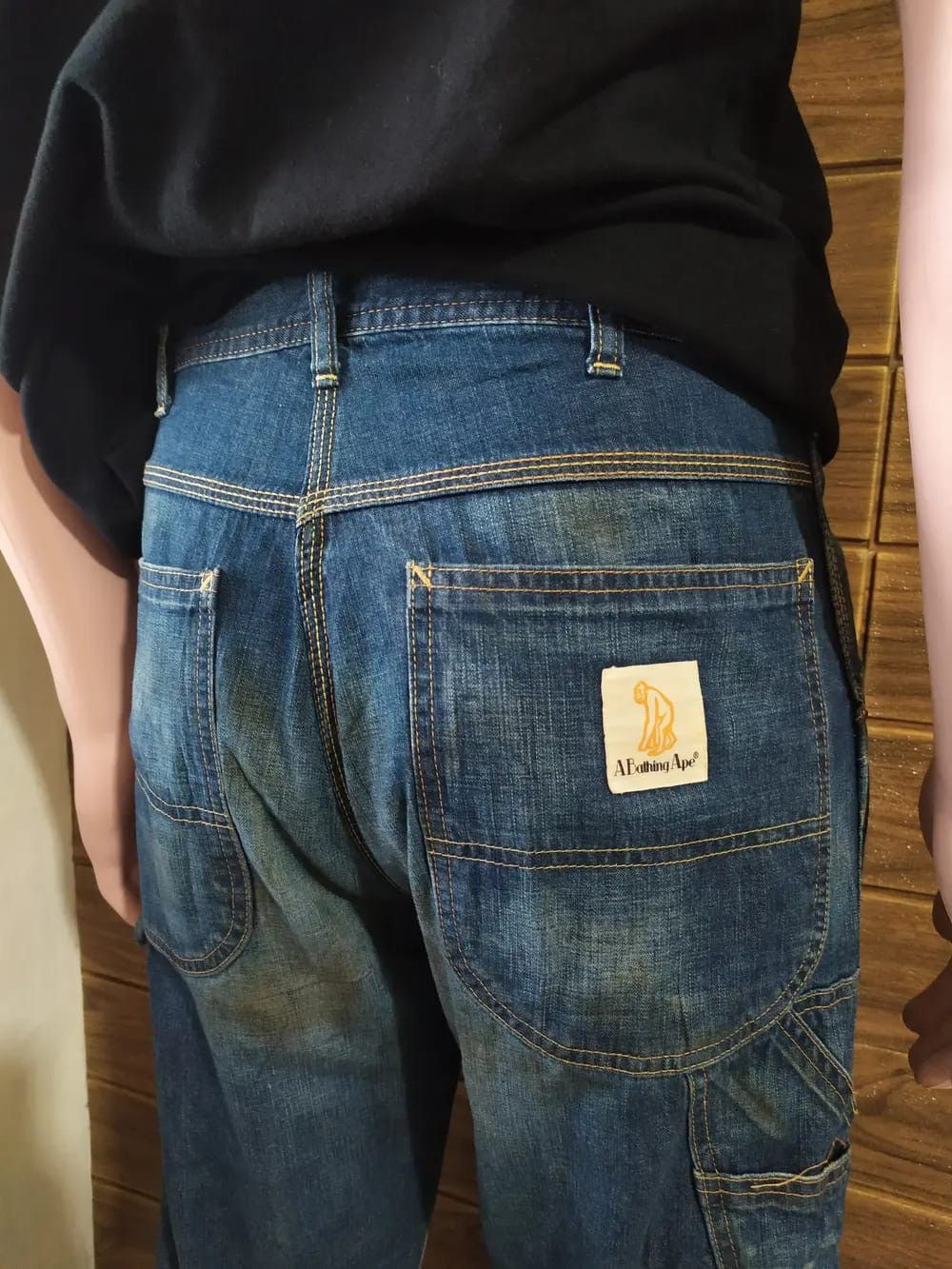 Bape Bape Trashed Carpenter Denim Size US 31 - 14 Thumbnail