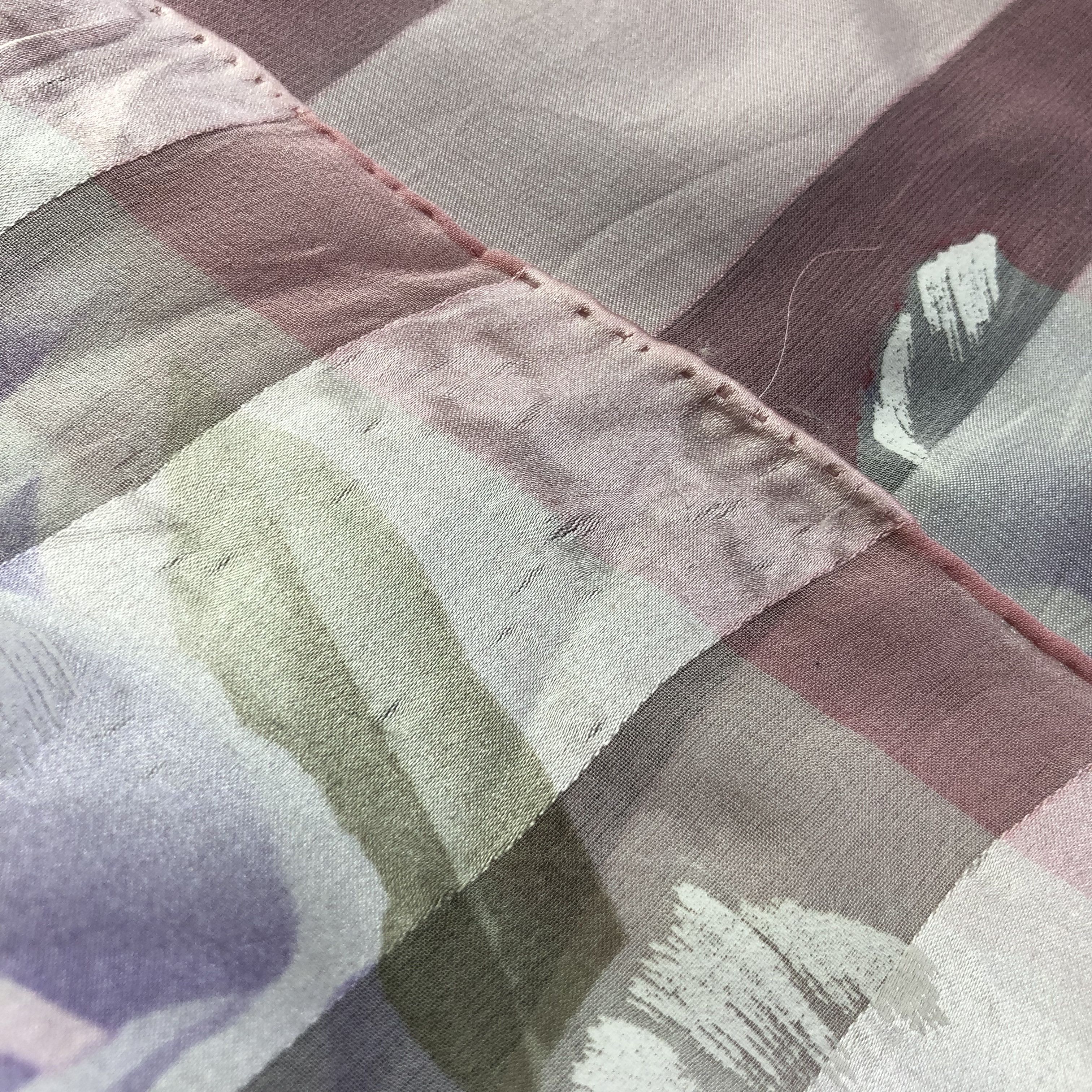 Mila Schon Vintage Mila Schon Floral Hand Rolled Silk Scarf M796 Size ONE SIZE - 8 Thumbnail