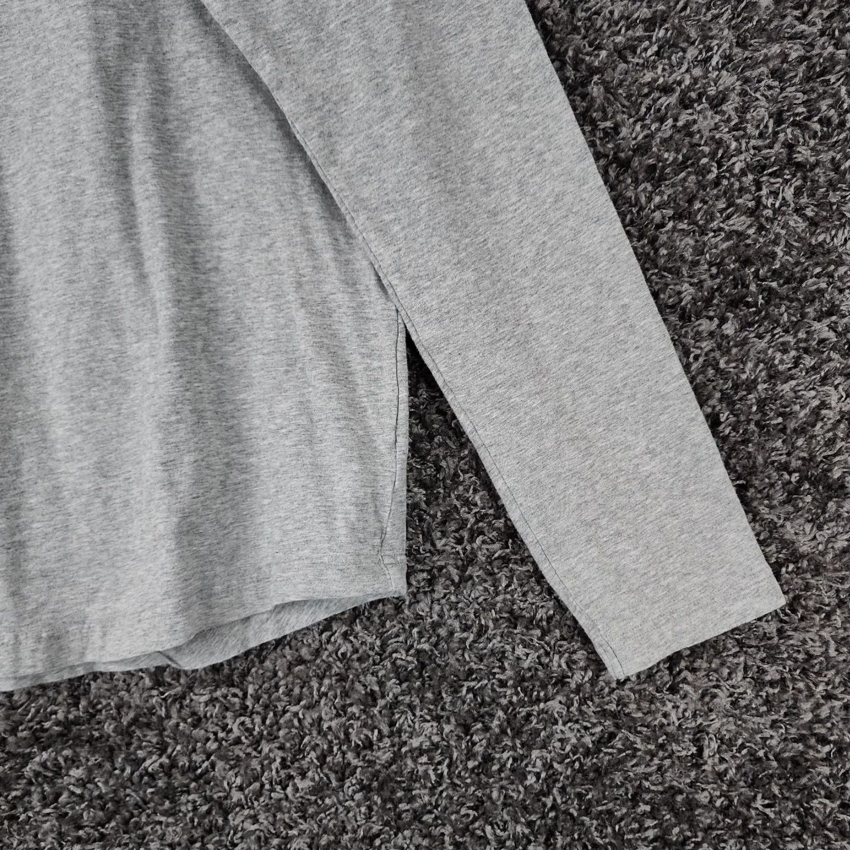 Kangol KANGOL T-Shirt Women Long Sleeve V-Neck Gray Size L Size L / US 10 / IT 46 - 3 Thumbnail