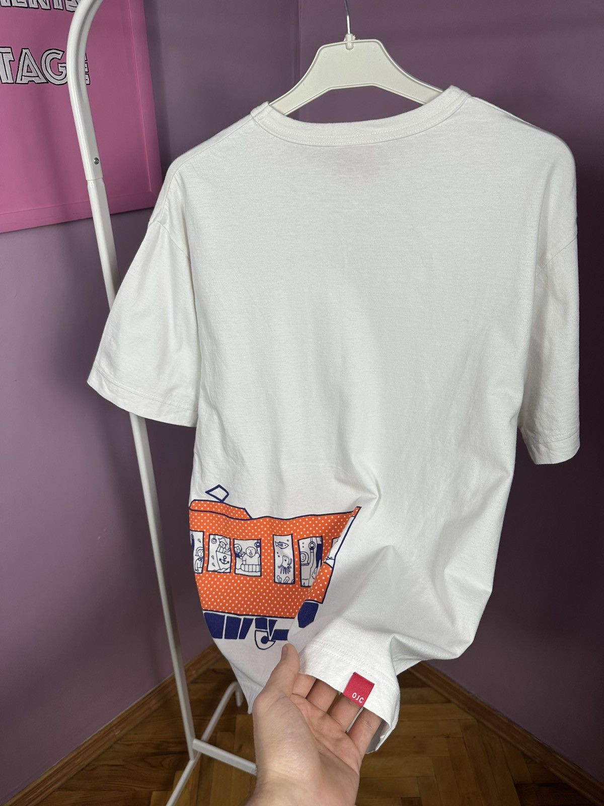 Other Ojico Japan T Shirt Tee White Train Printed Logo Size US M / EU 48-50 / 2 - 15 Thumbnail