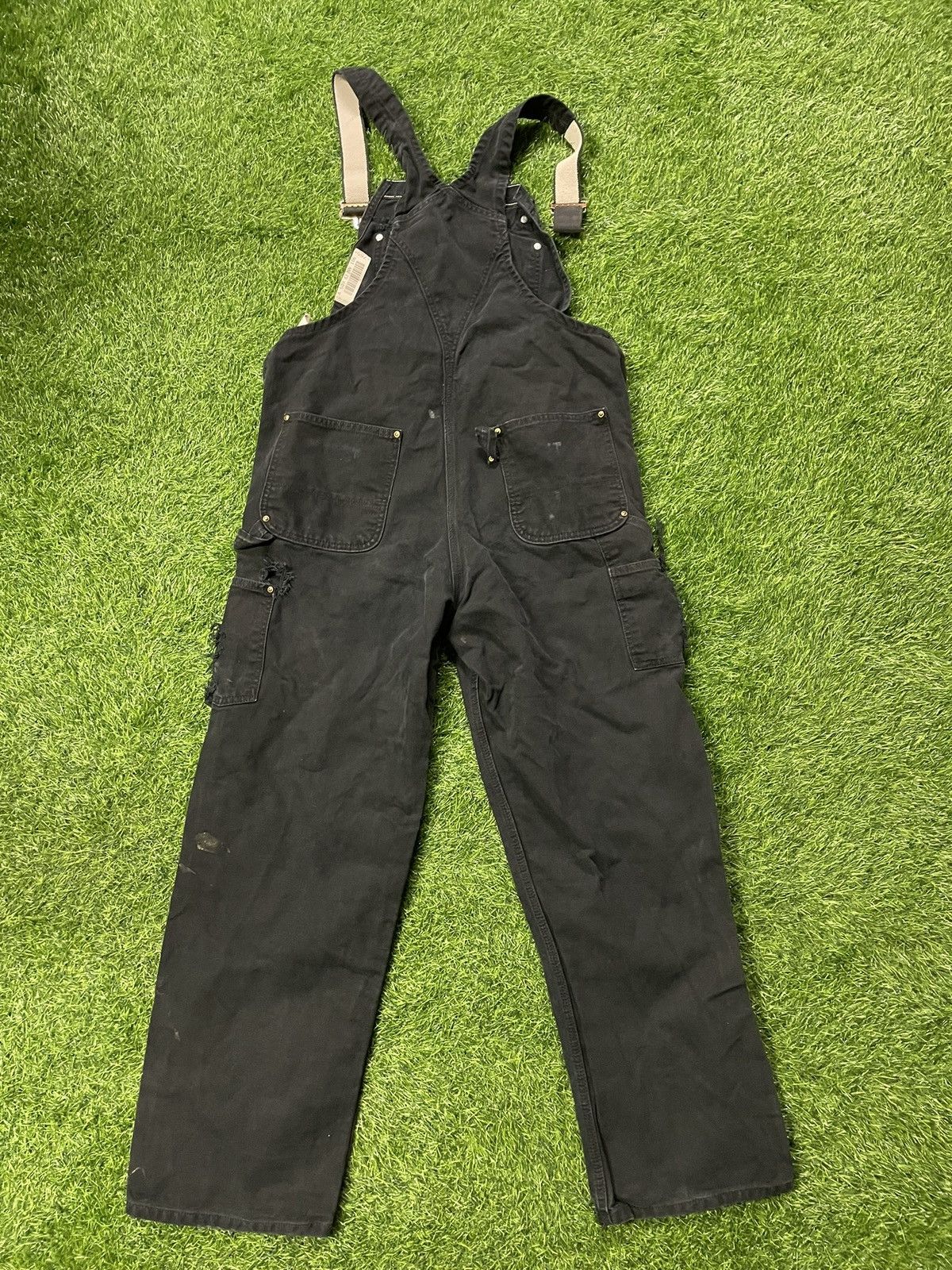 Carhartt ブラック オーバーオール 32 X 32