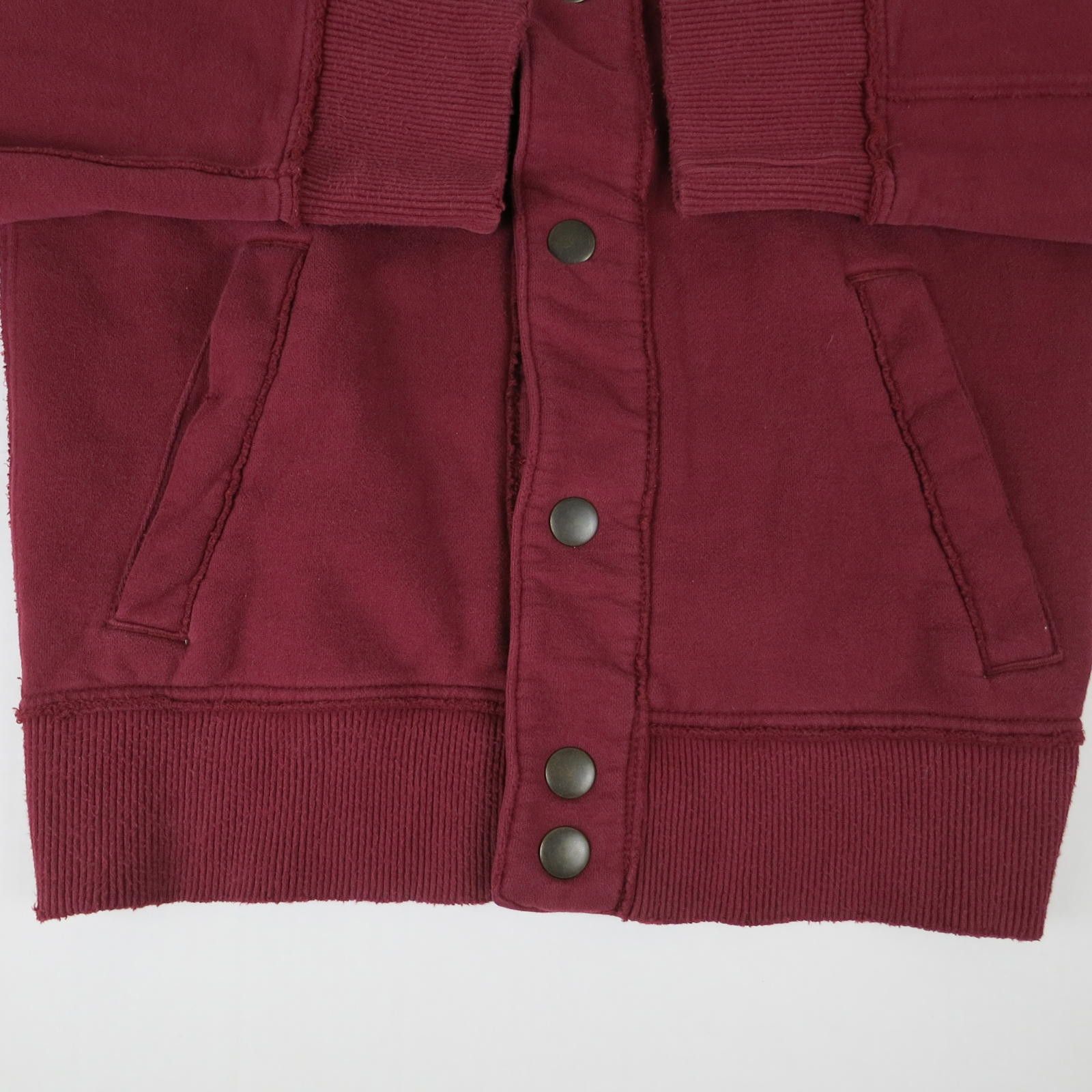Abercrombie & Fitch Men's Medium Abercrombie & Fitch Burgundy Varsity Jacket Size US M / EU 48-50 / 2 - 3 Thumbnail