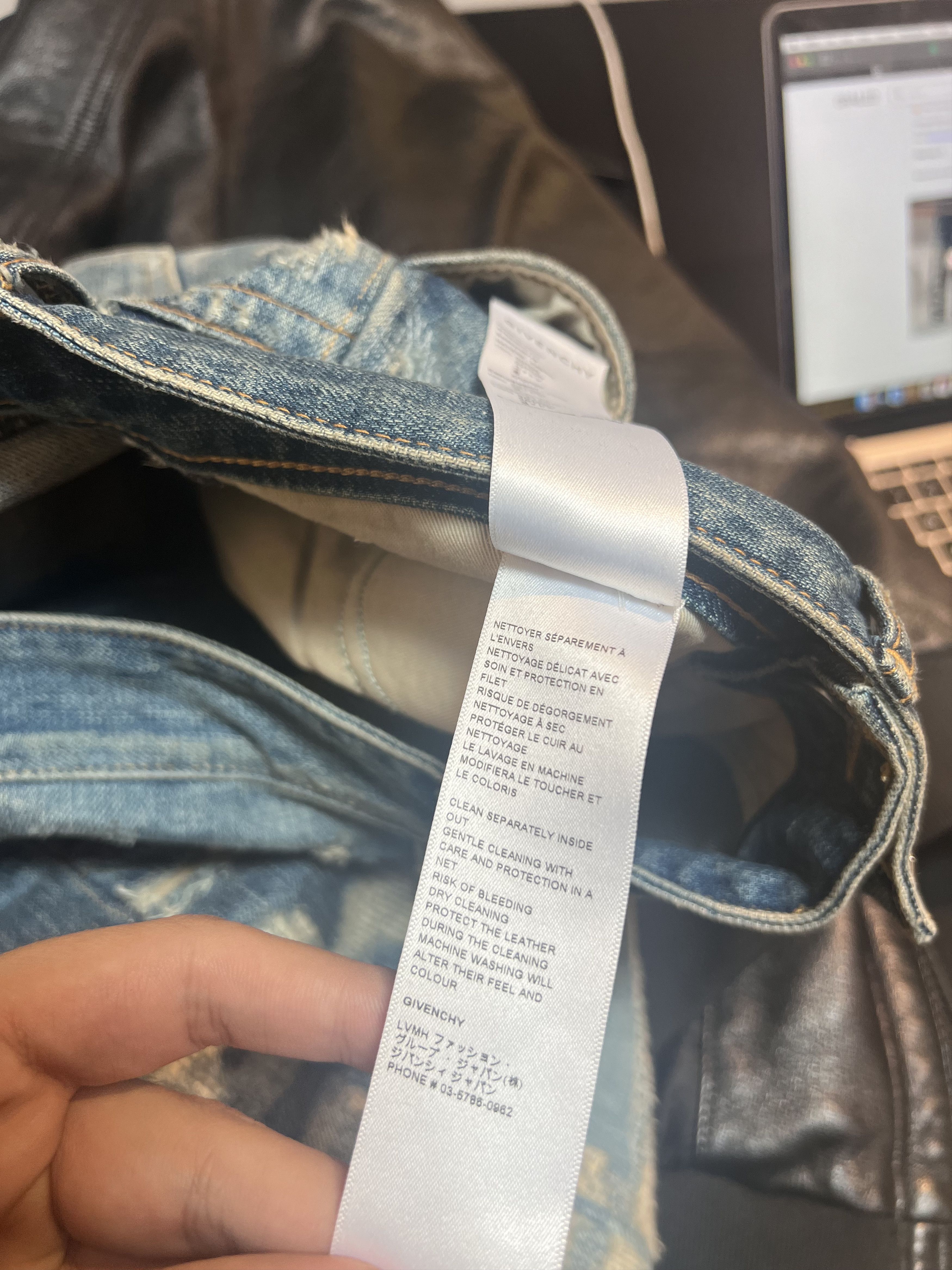 Givenchy Givenchy Distressed Boro Denim Size US 33 - 7 Thumbnail