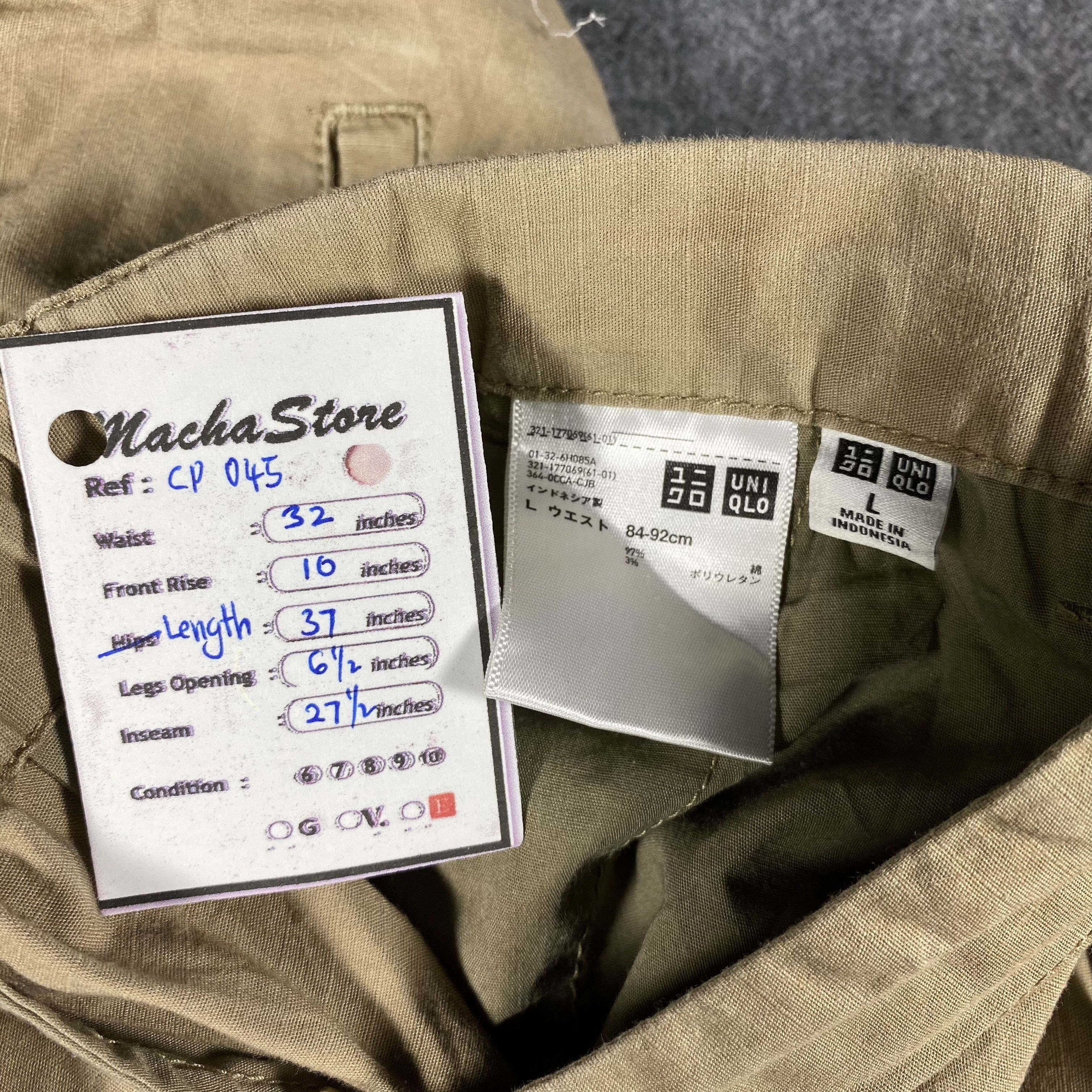 Uniqlo Japanese Brand Uniqlo Multipocket Tactical Cargo Pants Size US 32 / EU 48 - 8 Thumbnail