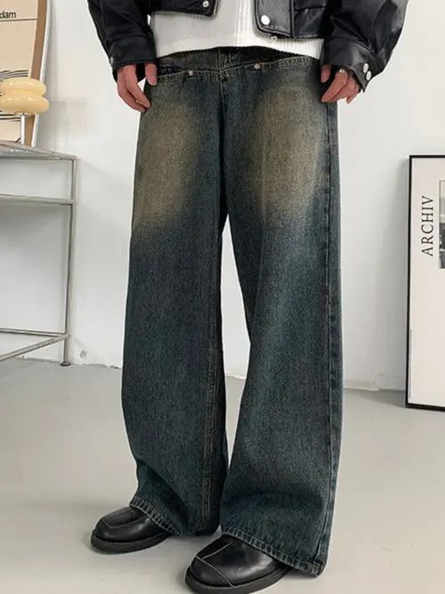 Jean Matsumaru x nji Blue Wide Leg Flare Denim Jeans Size US 30 / EU 46 - 8 Thumbnail