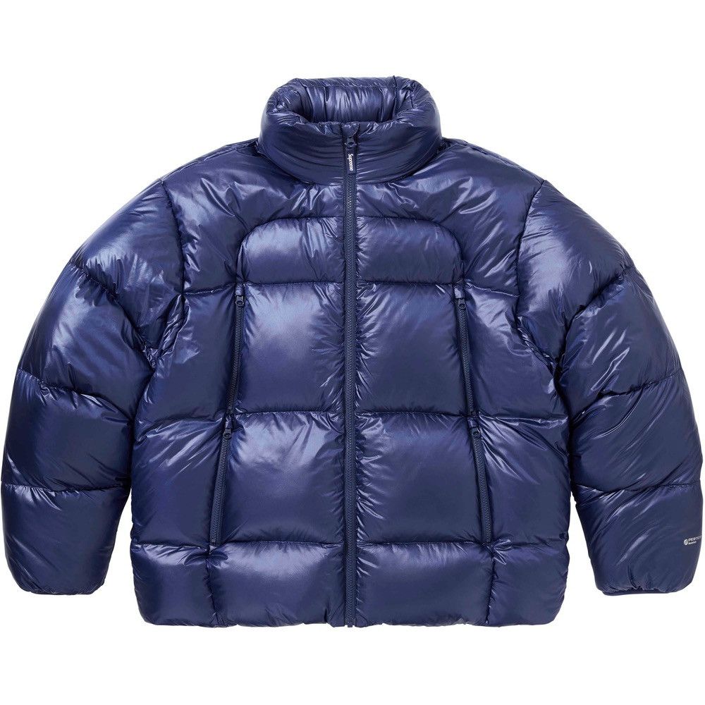 image of Supreme Featherweight Down Puffer in Blue, Men's (Size Large)