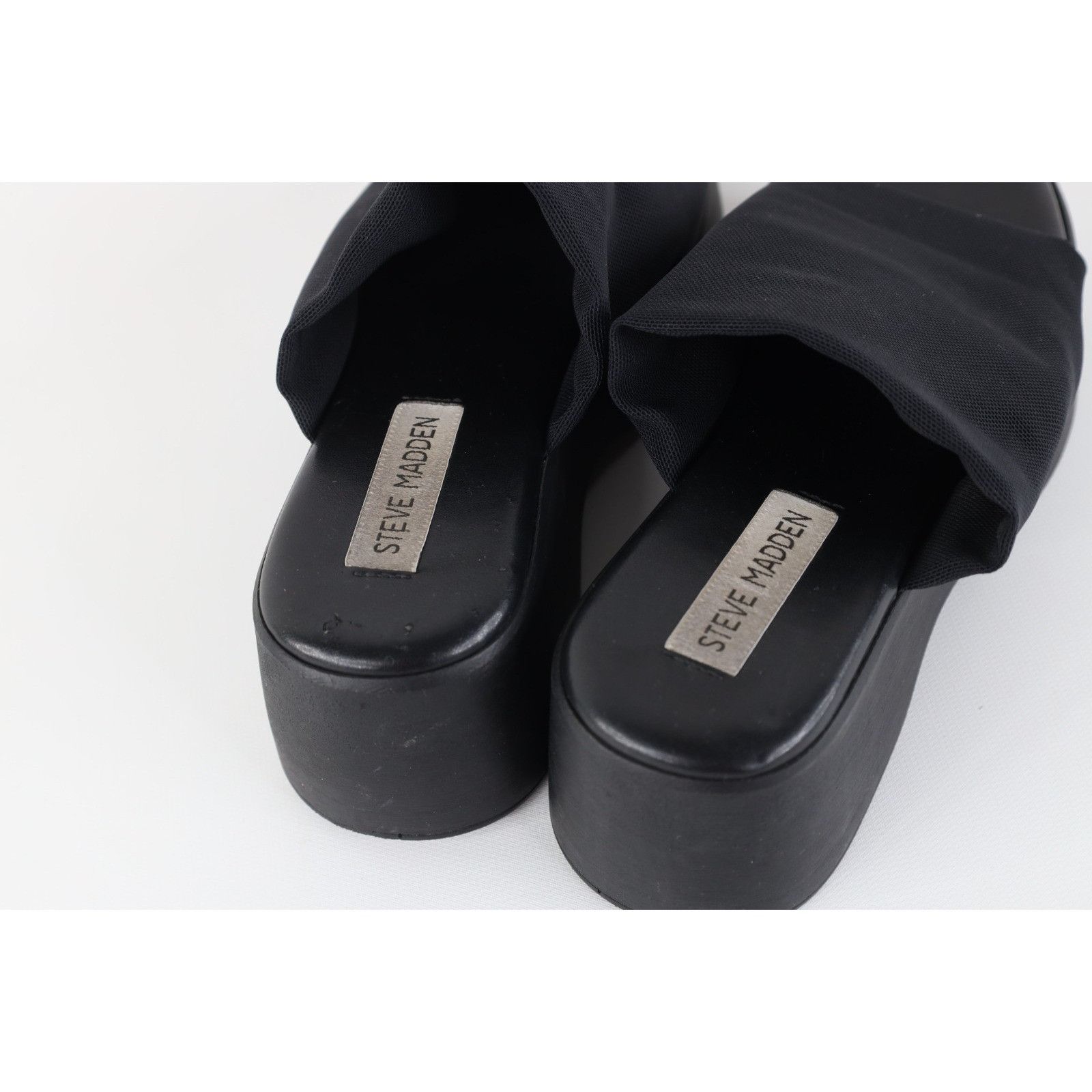 Steve Madden Vintage 90s Y2K Steve Madden Slinky Platform Sandals Black Size US 5.5 / IT 35.5 - 6 Thumbnail