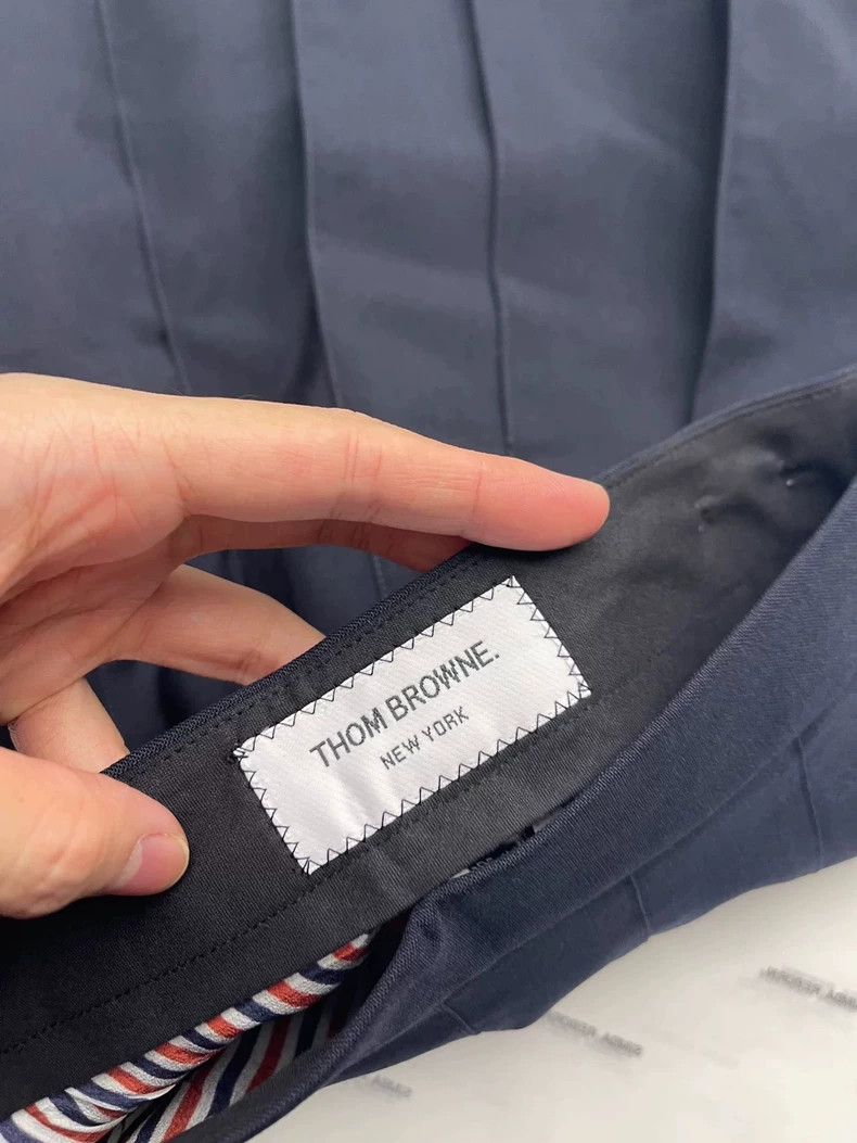 Thom Browne Thom Browne Dark blue pleated skirt Size 25" / US 0 / IT 36 - 5 Thumbnail