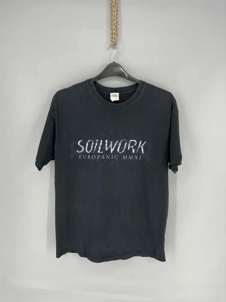 Vintage Vintage SOILWORK Band Bootleg T-Shirt Death metal Metalcore Size US L / EU 52-54 / 3 - 1 Thumbnail