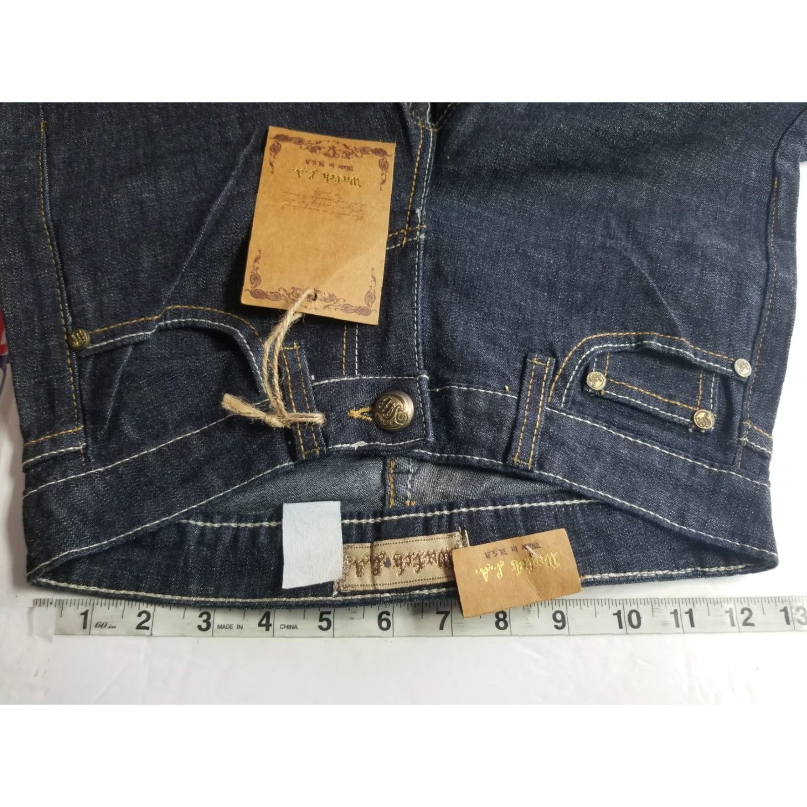 Vintage VINTAGE Watch L. A. Jeans Blue Bootcut 32in Inseam High Rise 26 Waist Women's Size 1 USA Jeans Womens Bootcut 100% Cotton Size 25" / US 0 / IT 36 - 3 Thumbnail