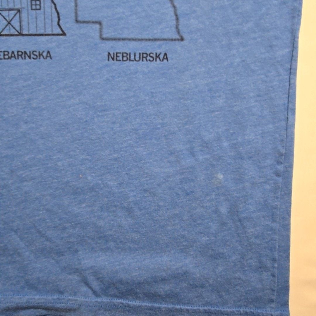 Vintage Vintage Funny Nebraska Shirt Blue M hort Sleeve Tee Size US M / EU 48-50 / 2 - 5 Thumbnail