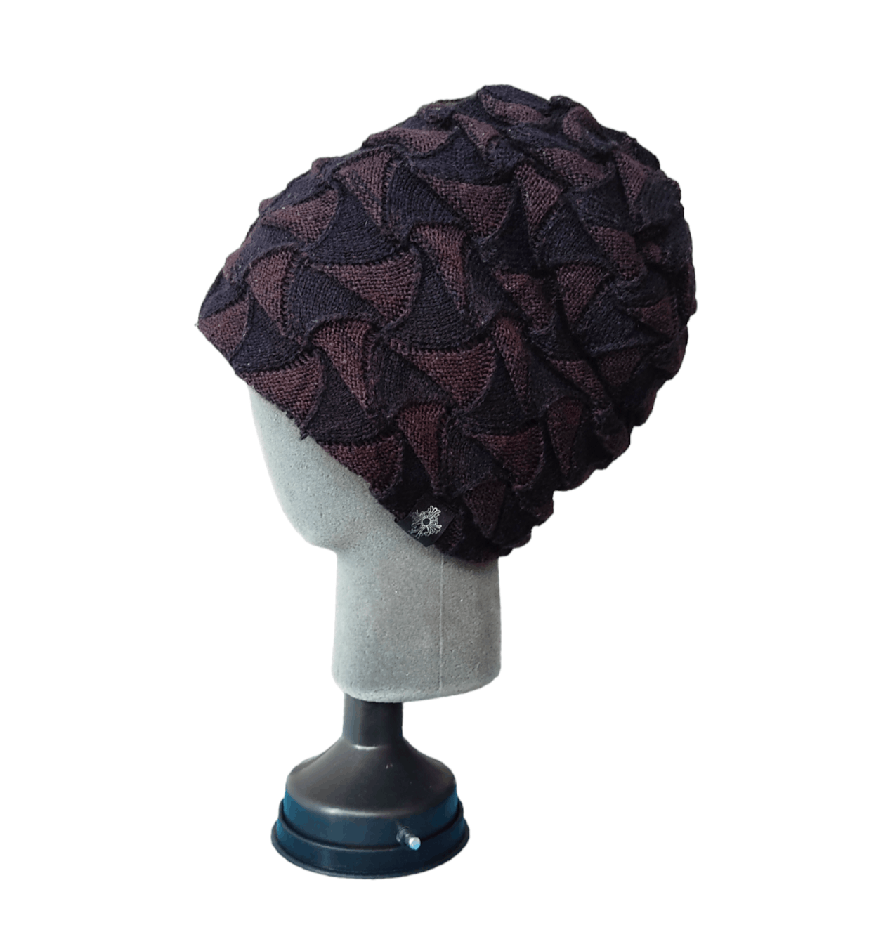 Beauty Beast Reversible Knitted Chrome of Hearts Inspired Pattern Beanie Size ONE SIZE - 1 Thumbnail