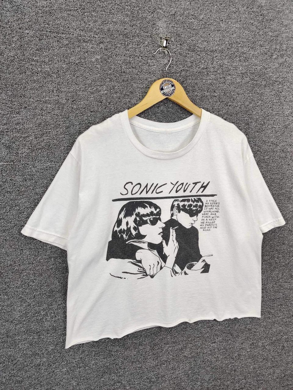 Band Tees Vintage Sonic Youth Cropped Tee Tshirt Size US L / EU 52-54 / 3 - 5 Thumbnail