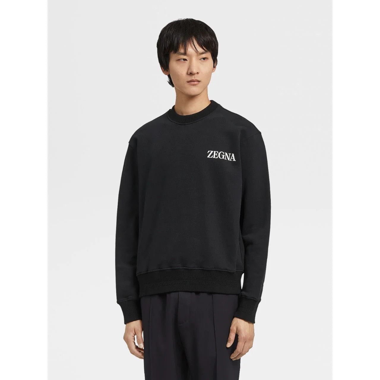 Ermenegildo Zegna o1s1rm0725 Crewneck Sweatshirt in Black Size US XXL / EU 58 / 5 - 2 Thumbnail