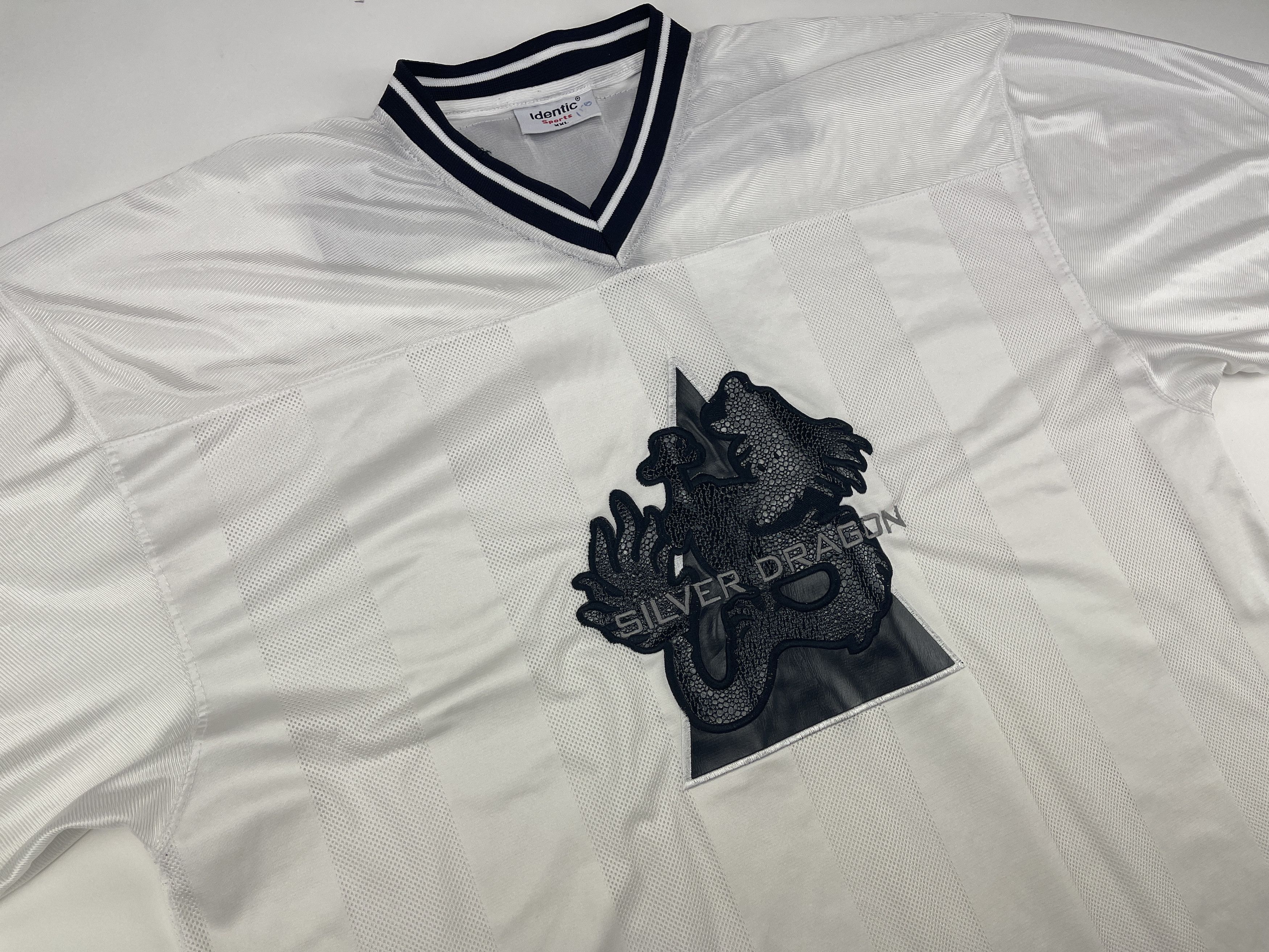 Vintage Silver Dragon jersey, white, vintage hip hop t-shirt 90s XXL Size US XXL / EU 58 / 5 - 5 Thumbnail