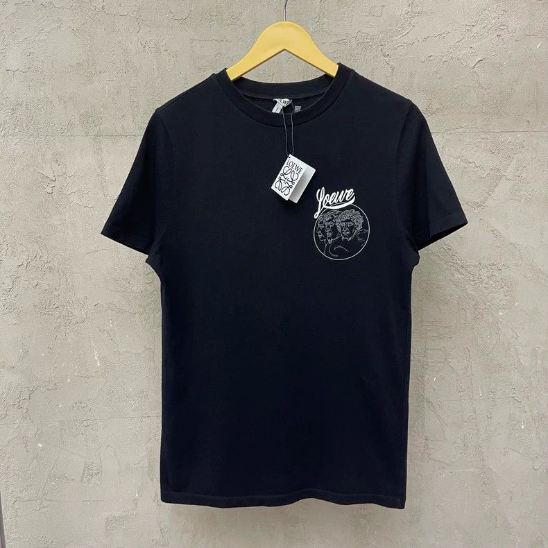 Loewe LOEWE Black short sleeve T-shirt with large bird print log Size S / US 4 / IT 40 - 2 Thumbnail