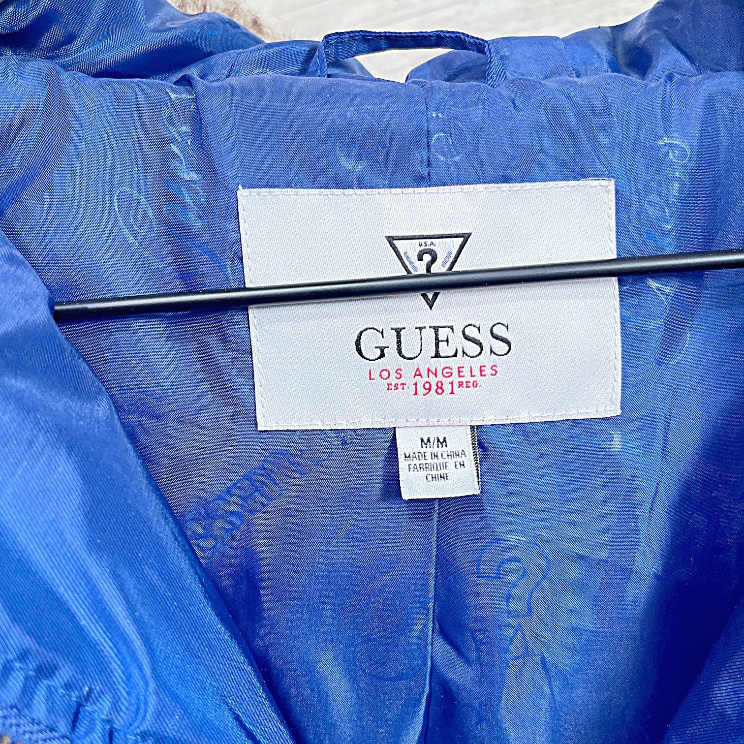 Guess × Vintage Guess Y2K Hooded Belted Ski Puffer Jacket Blue Womens Medium Size M / US 6-8 / IT 42-44 - 7 Thumbnail