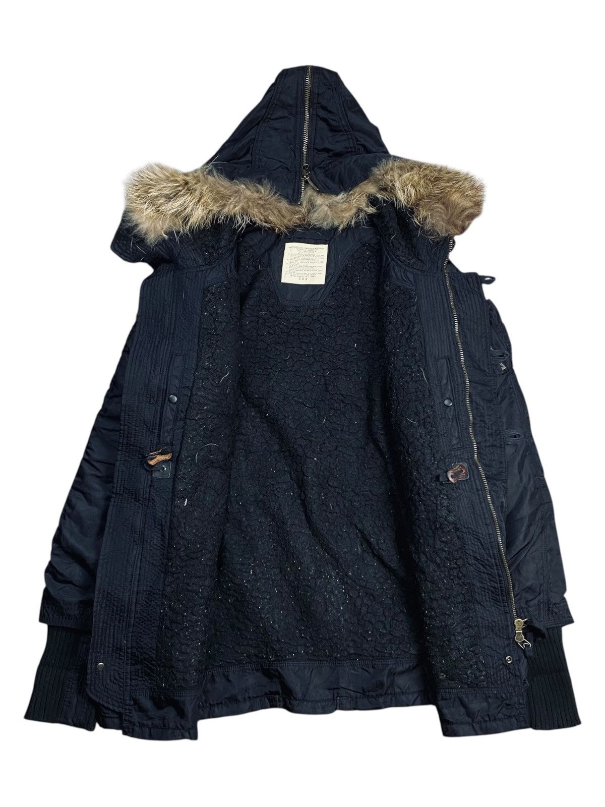 2000s GOA - Apocalypse Style Fur Hoodie Jacket