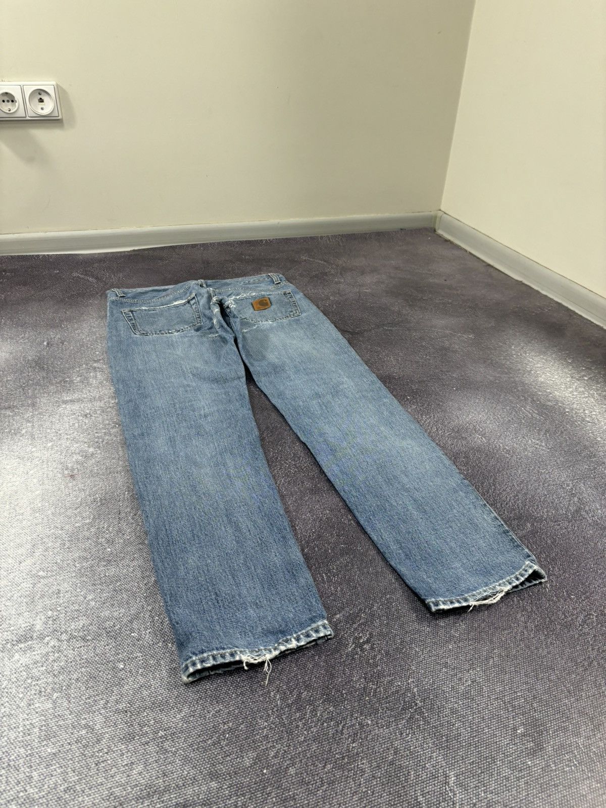 Carhartt Vintage Carhartt Denim Blue Work Hype Slim Klondike Jeans Size US 29 - 4 Thumbnail