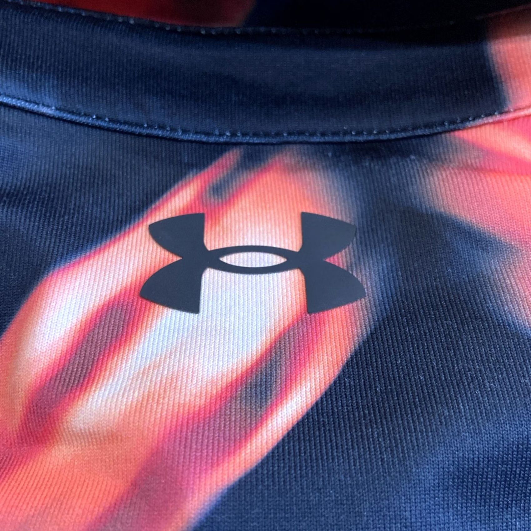 Under Armour UNDER ARMOUR Golf Polo Shirt Men's Large Black / Radio Red Size US L / EU 52-54 / 3 - 7 Thumbnail