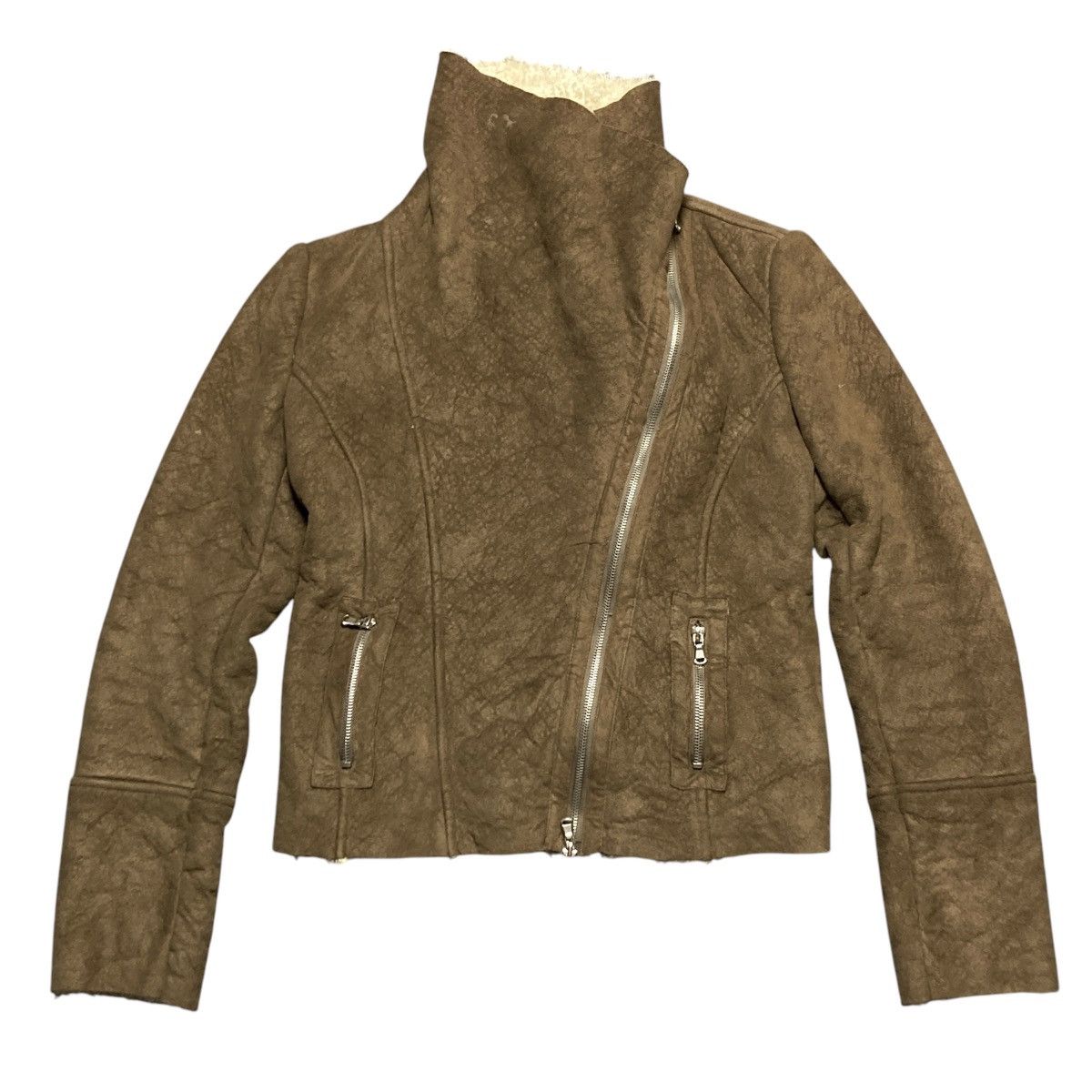 Japanese Brand × Vintage Rick Owens style asymmetrical jacket Size S / US 4 / IT 40 - 1 Thumbnail