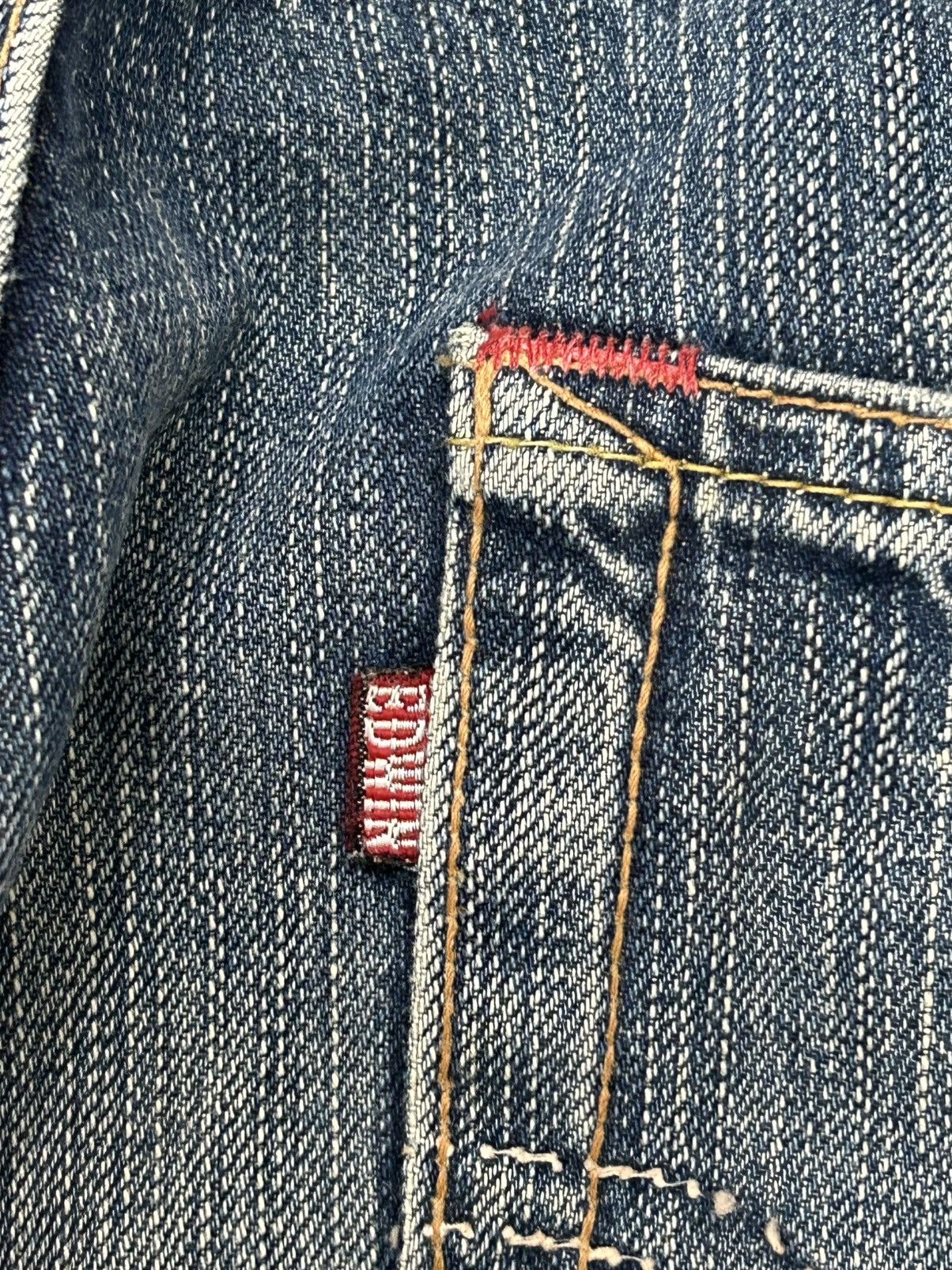 Edwin Vintage Edwin 504 Baggy Unique Stitching Blue Washed Size US 33 - 13 Thumbnail