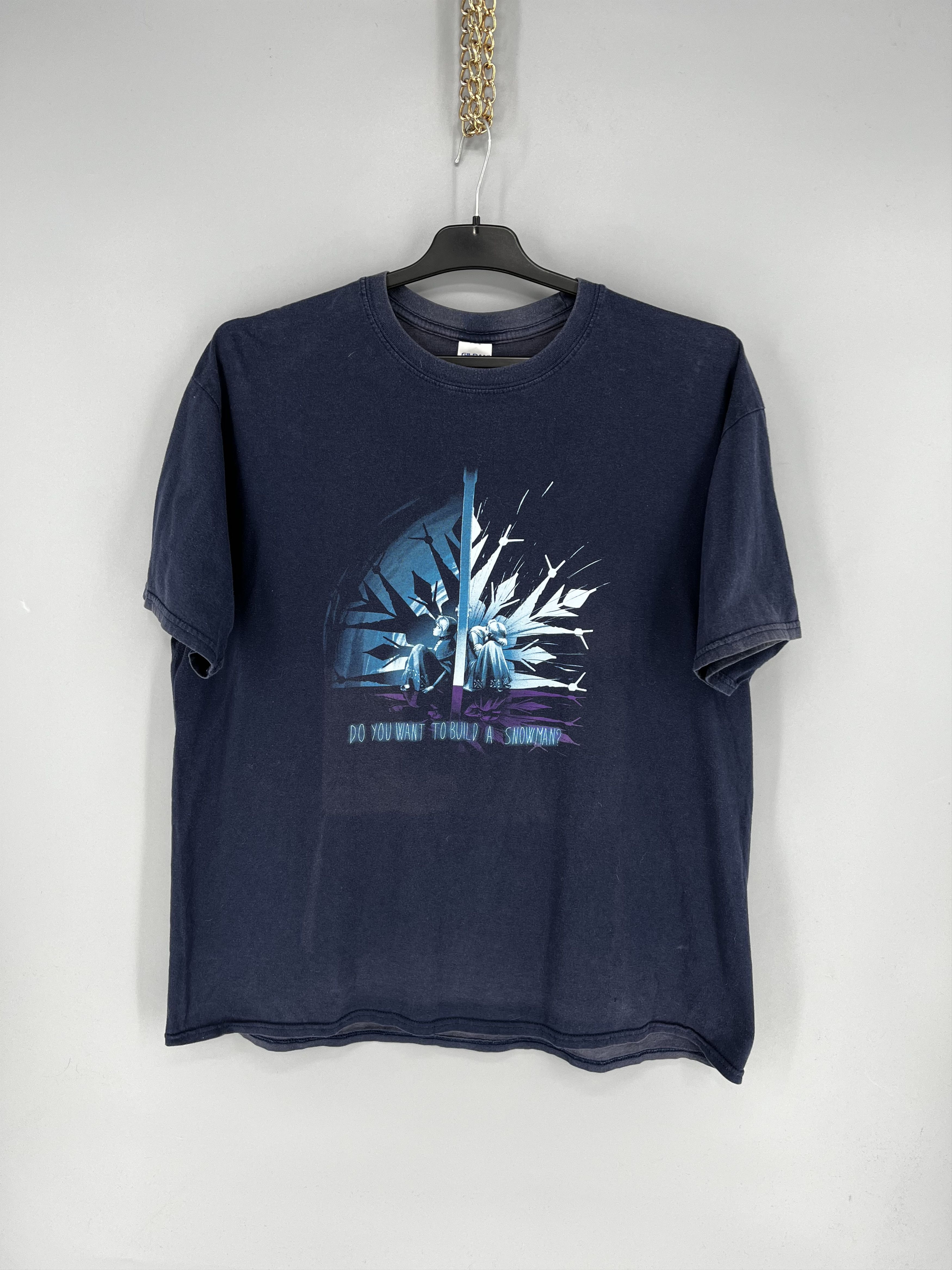 Band Tees Limited Edition Frozen Anna Elsa Snowman Faded T-Shirt XL Size US L / EU 52-54 / 3 - 1 Thumbnail
