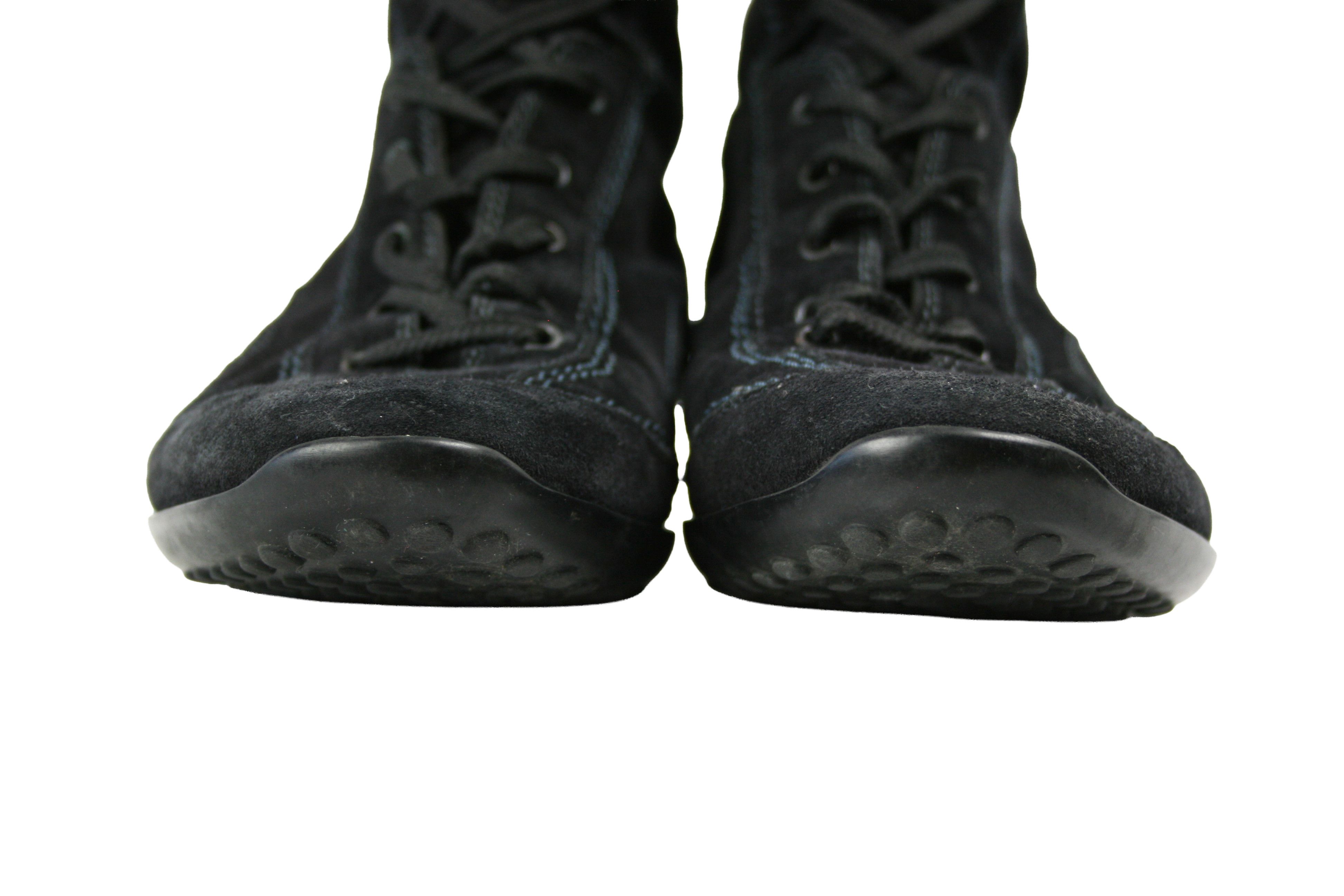 Tod's Boxeur Moto Racing Lace Up Suede Boots Size US 8.5 / IT 38.5 - 4 Thumbnail