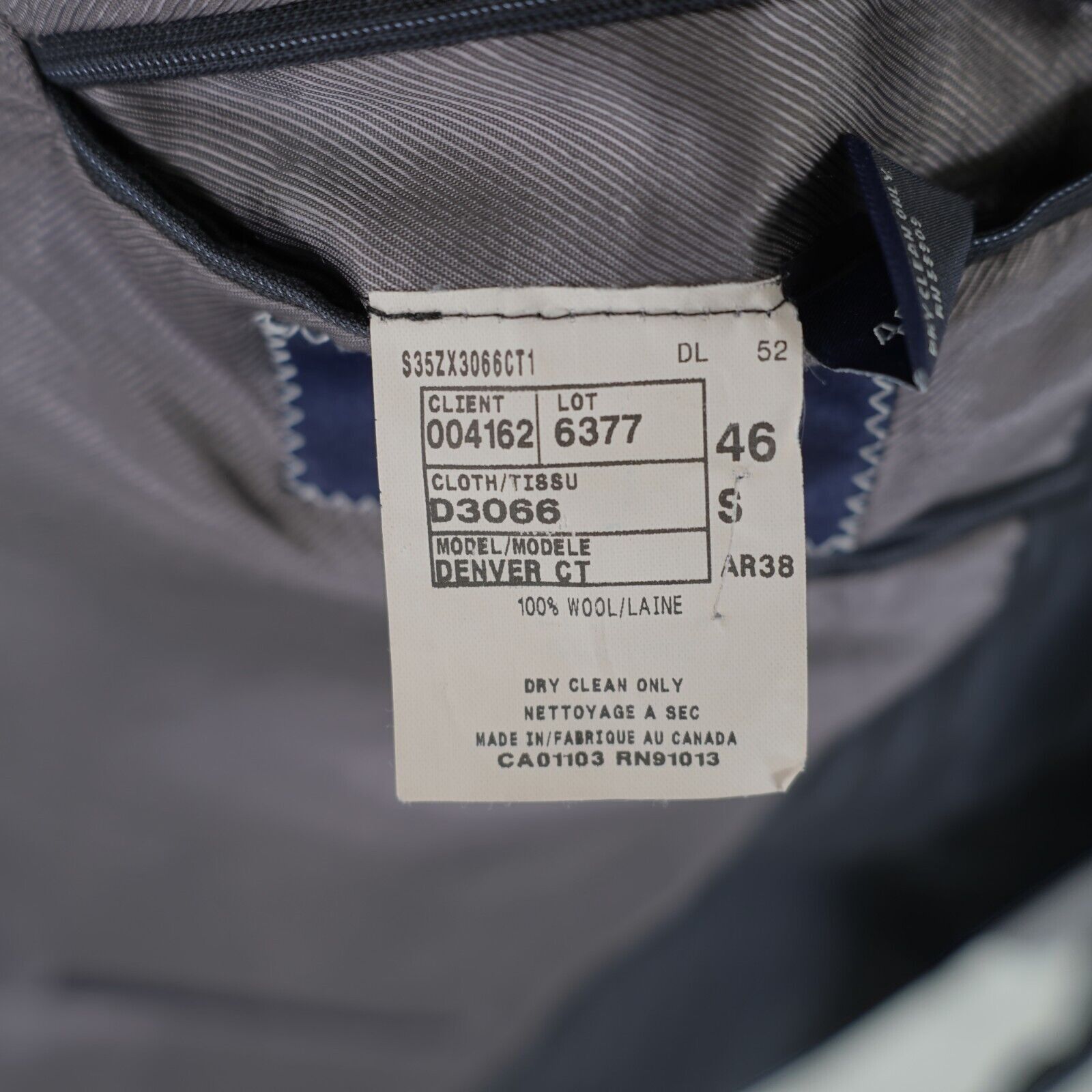 Loro Piana Loro Piana Cremieux Super 130s Wool Gray Striped Denver CT 4 Size 44S - 10 Thumbnail