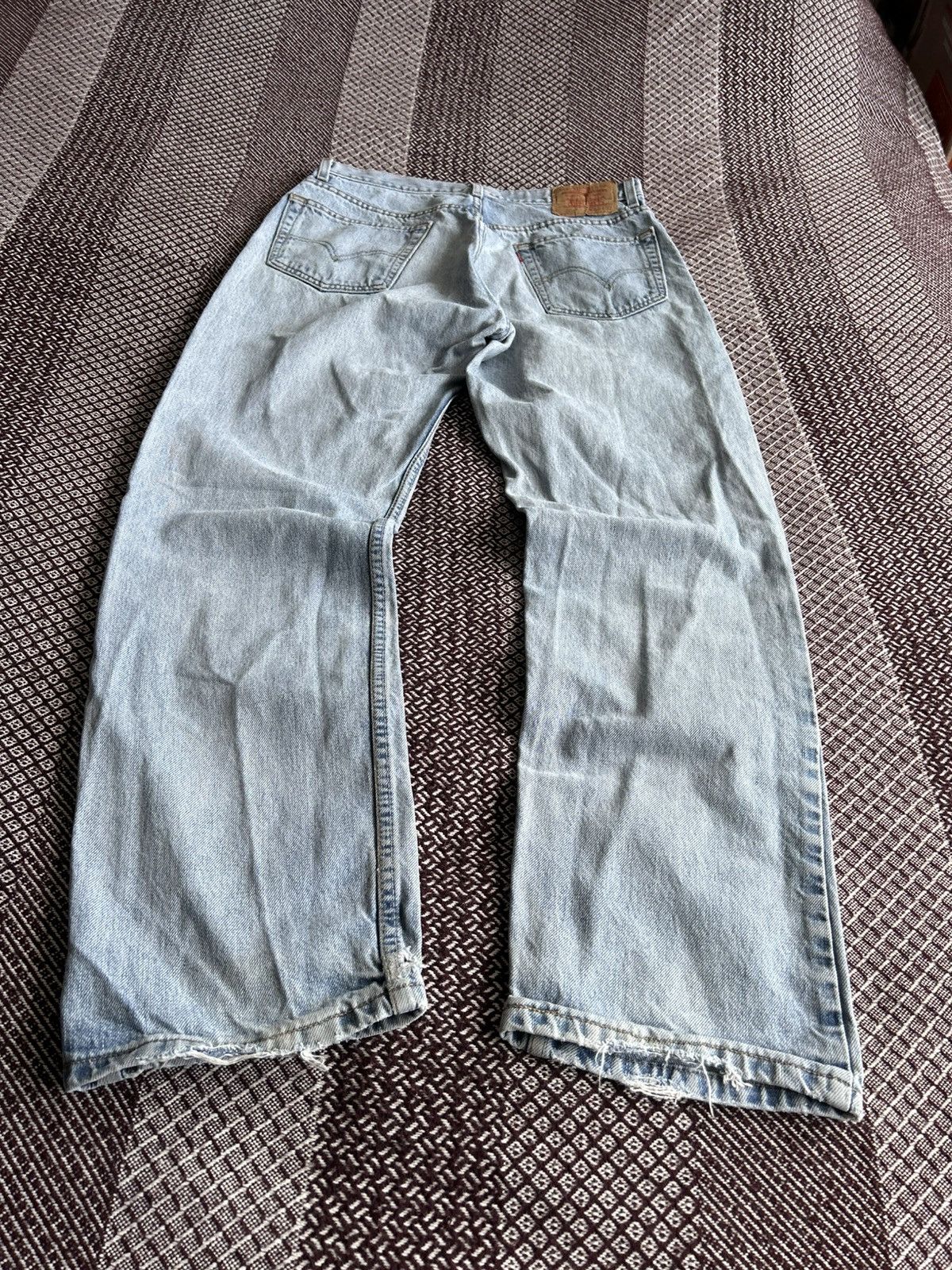 Levi's Vintage Levis 505 Jeans 90s Regular Fit Wash Denim Size W33 Size US 33 - 3 Thumbnail
