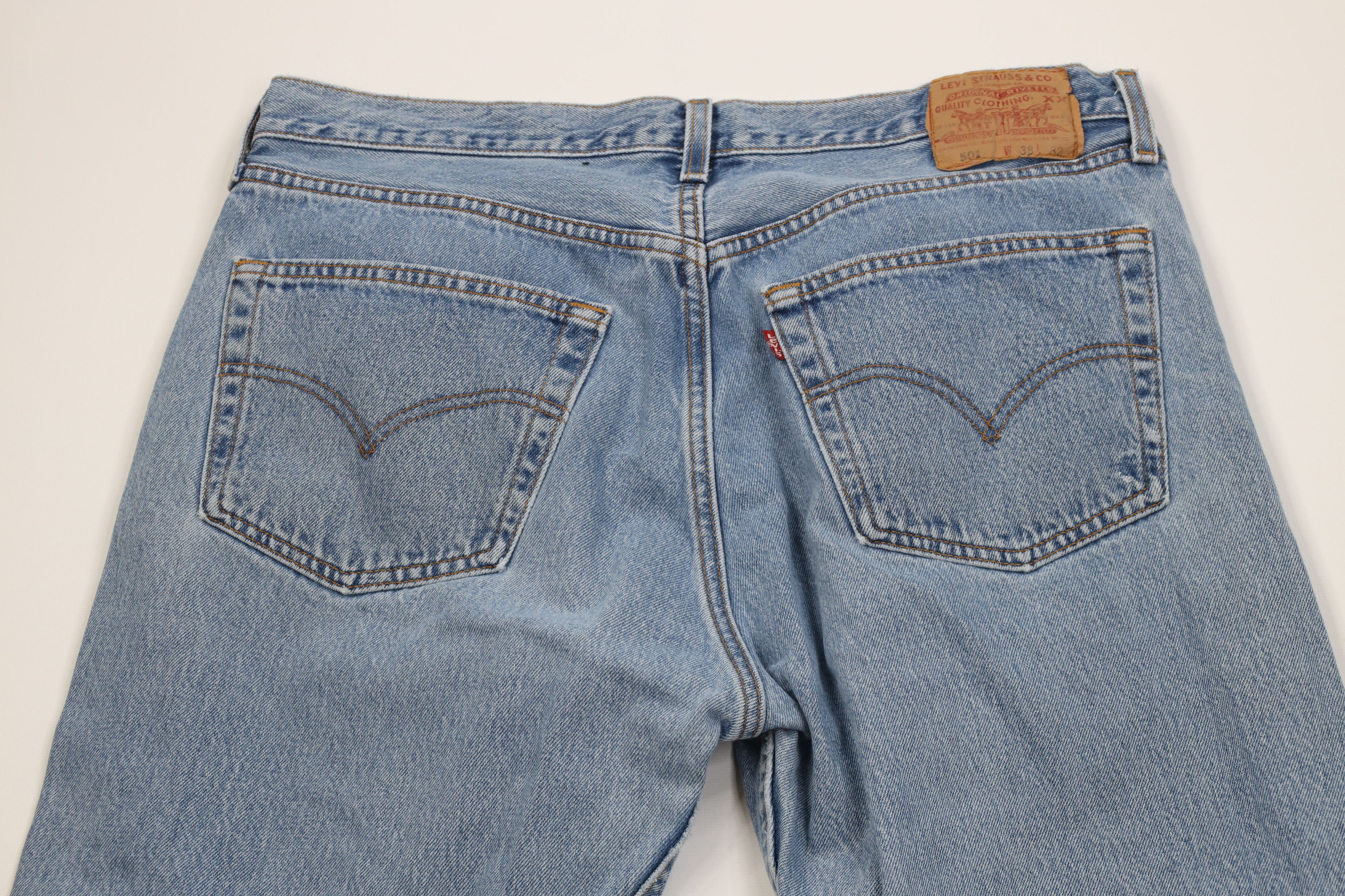 Levi's Vintage 90s Levis 501xx Fly Original Straight Jeans USA Size US 38 / EU 54 - 12 Thumbnail