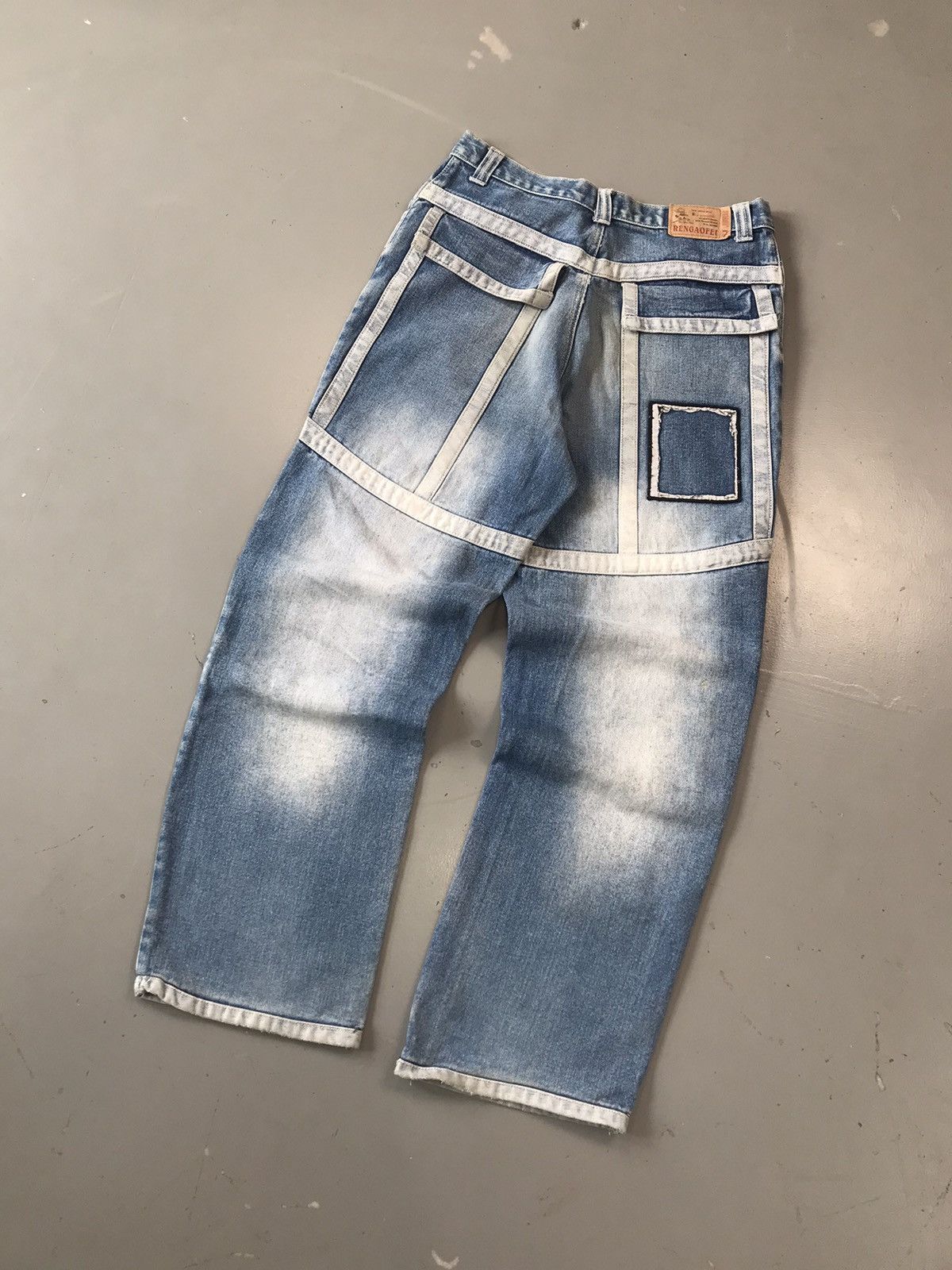 Vintage Crazy vintage big pocket Rengaofei denim Size US 30 / EU 46 - 6 Thumbnail