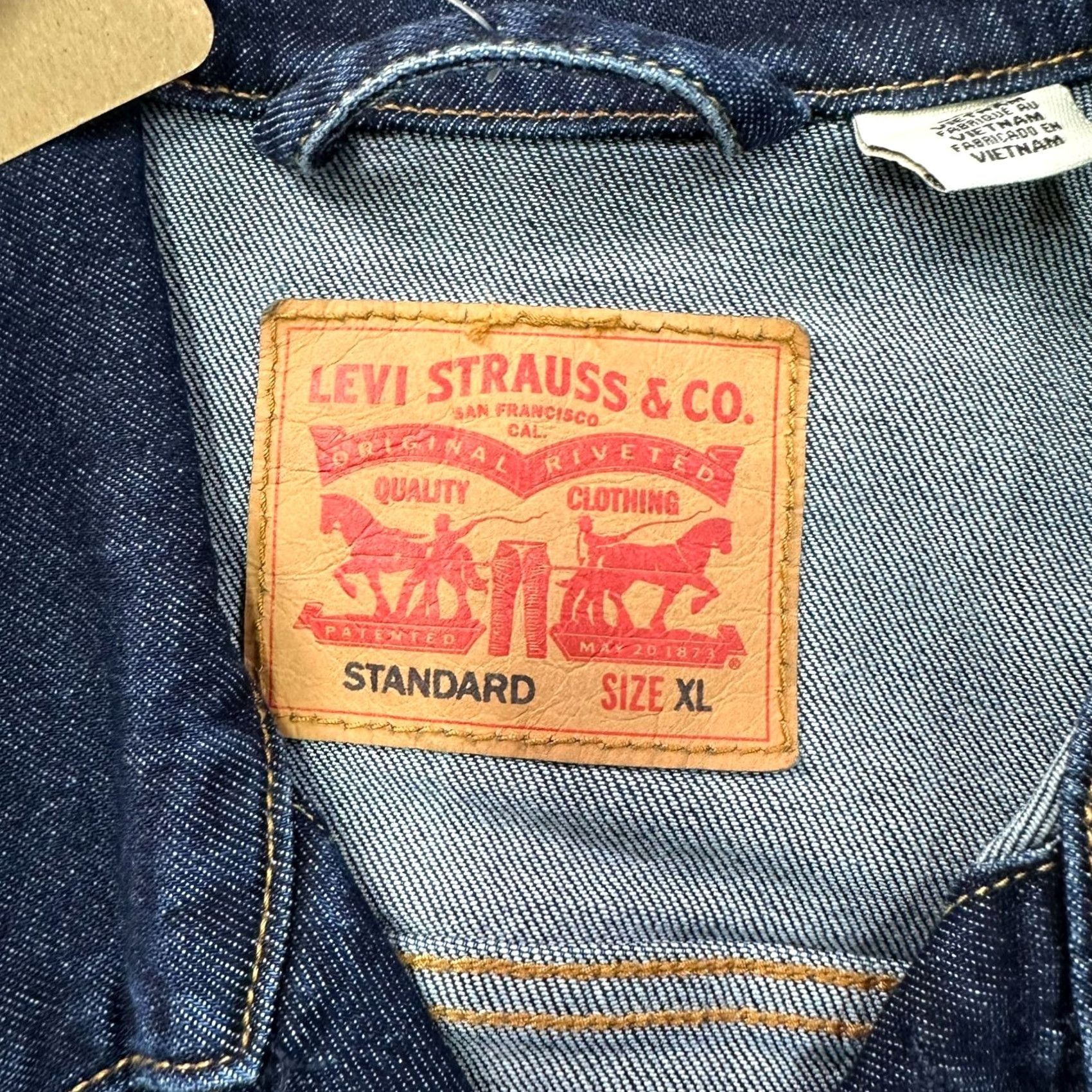 Levi's Levi's Denim Trucker Jacket Men XL Blue Jeans jacket Regular Fit Size US 36 / EU 52 - 4 Thumbnail