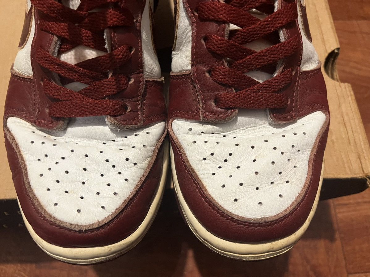 Nike × Vintage Nike dunk low 1999 burgundy with box Size US 8 / EU 41 - 4 Thumbnail