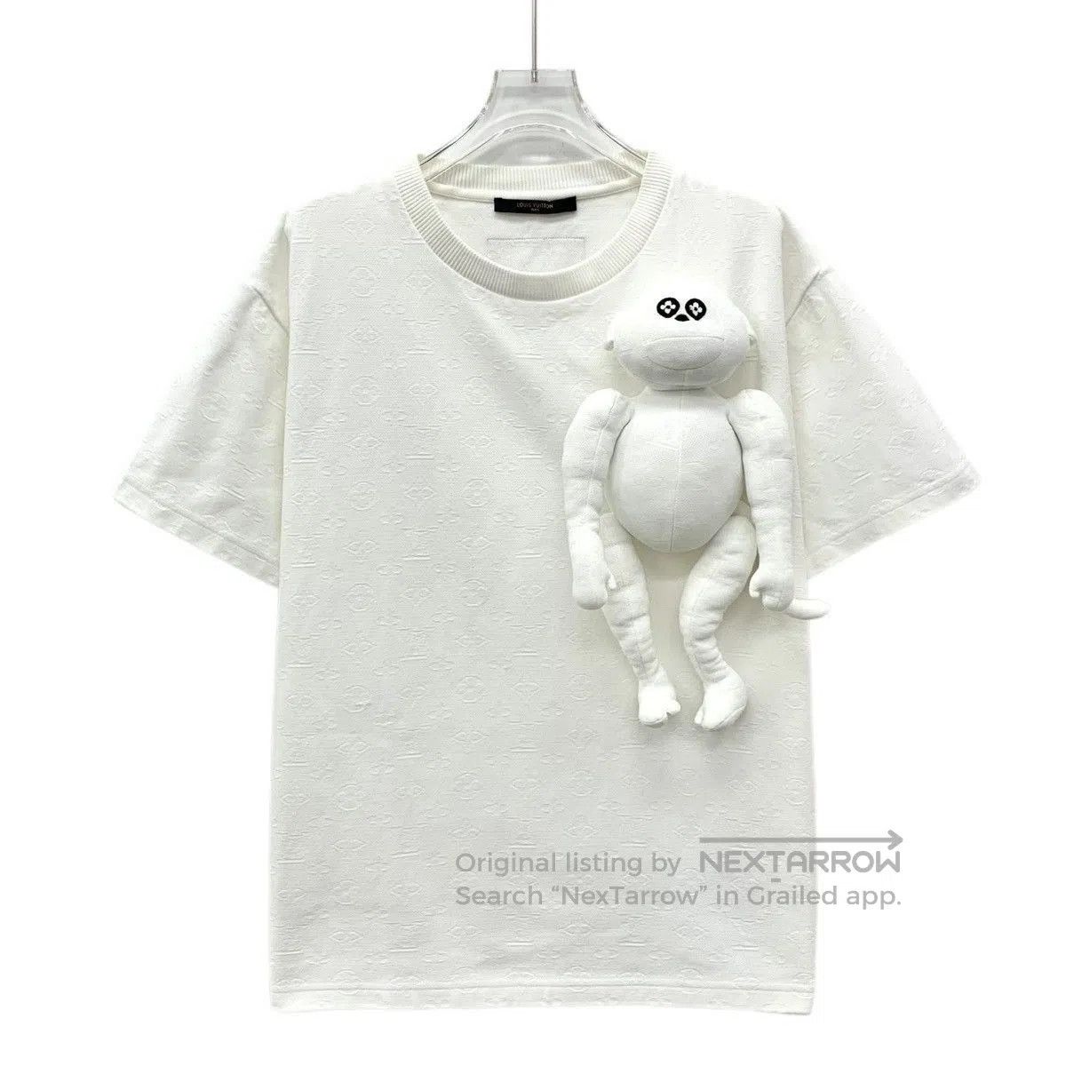 Louis Vuitton White Textured Short. Size US L / EU 52-54 / 3 - 1 Thumbnail