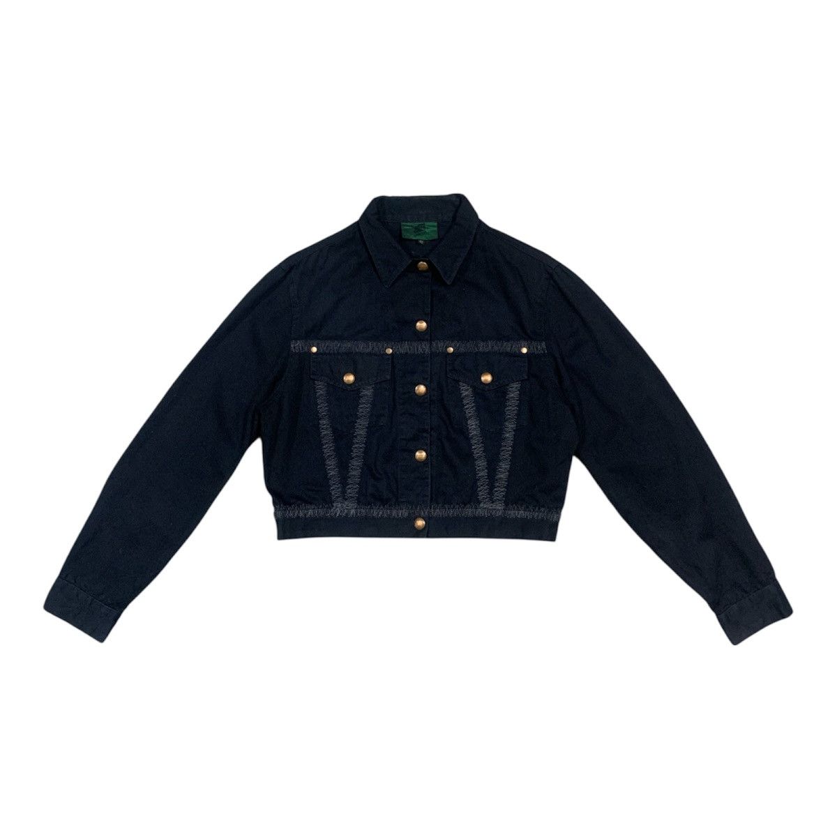 Jean Paul Gaultier Vintage 90's Junior Gaultier Embroidered Cropped Jacket Size M / US 6-8 / IT 42-44 - 1 Thumbnail