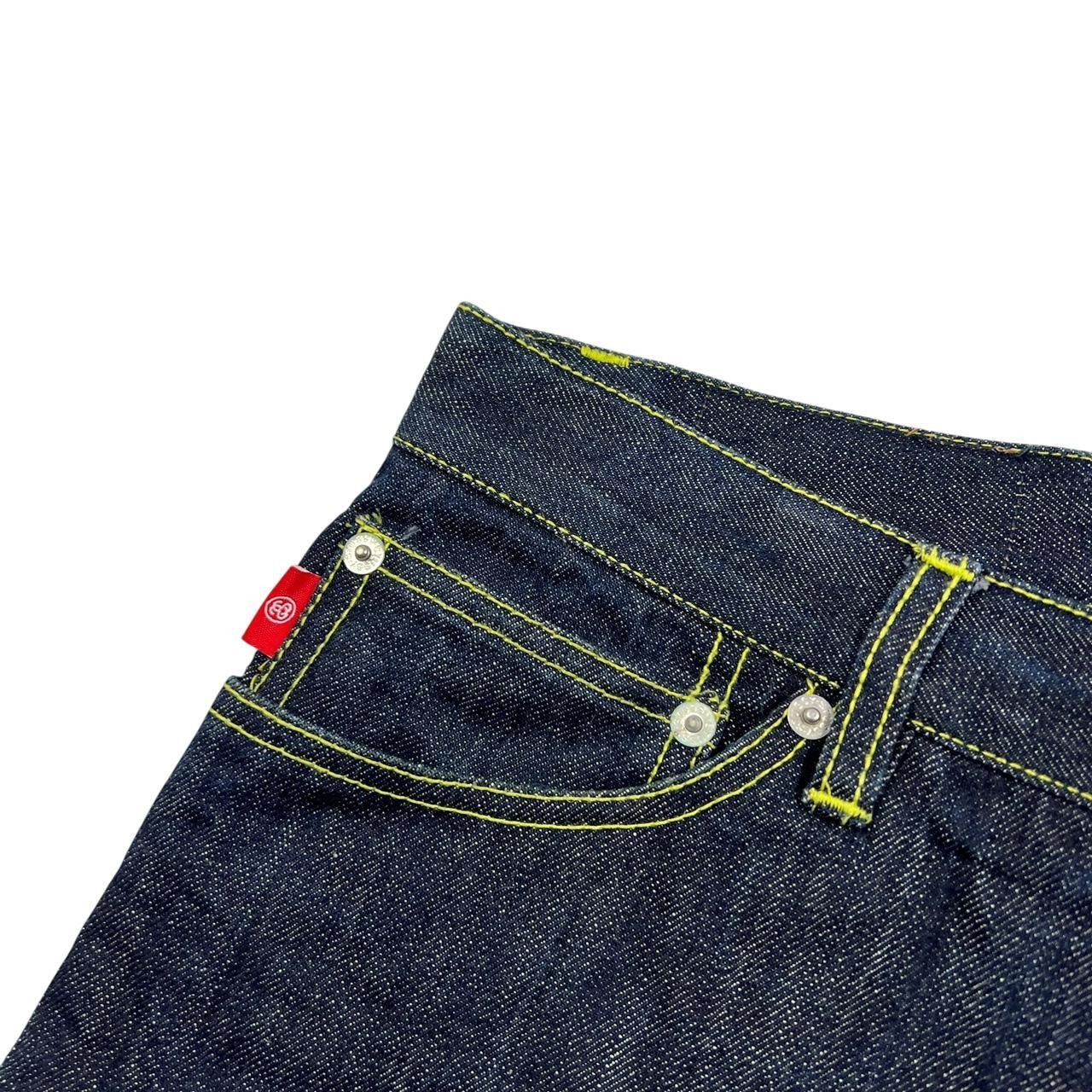 Stussy Vintage 2000s Stussy Spellout Denim Shorts / Jorts Waist 35 Size US 35 - 5 Thumbnail