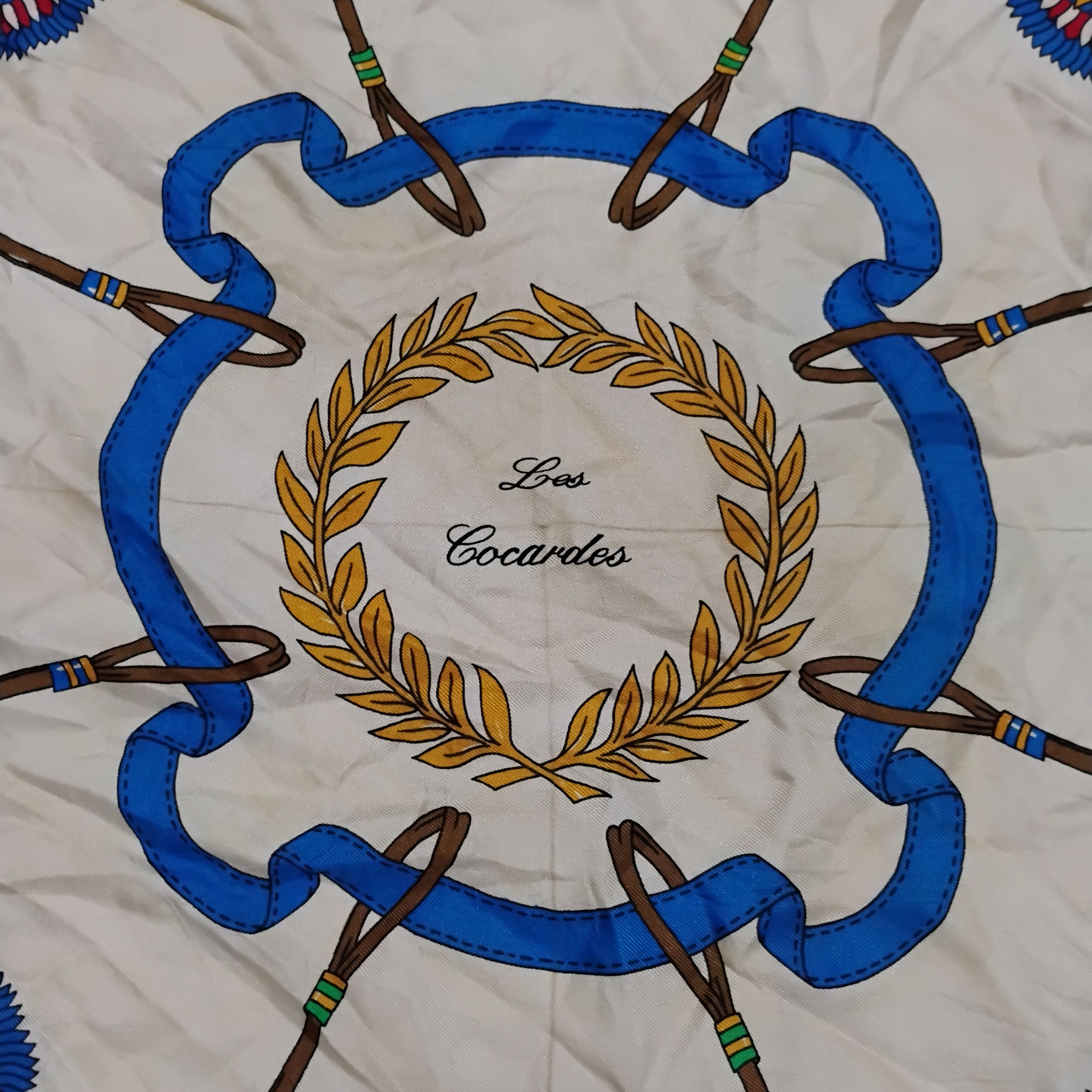 Celine Vintage Celine Les Cocardes Pure Silk Scarf Size ONE SIZE - 3 Thumbnail
