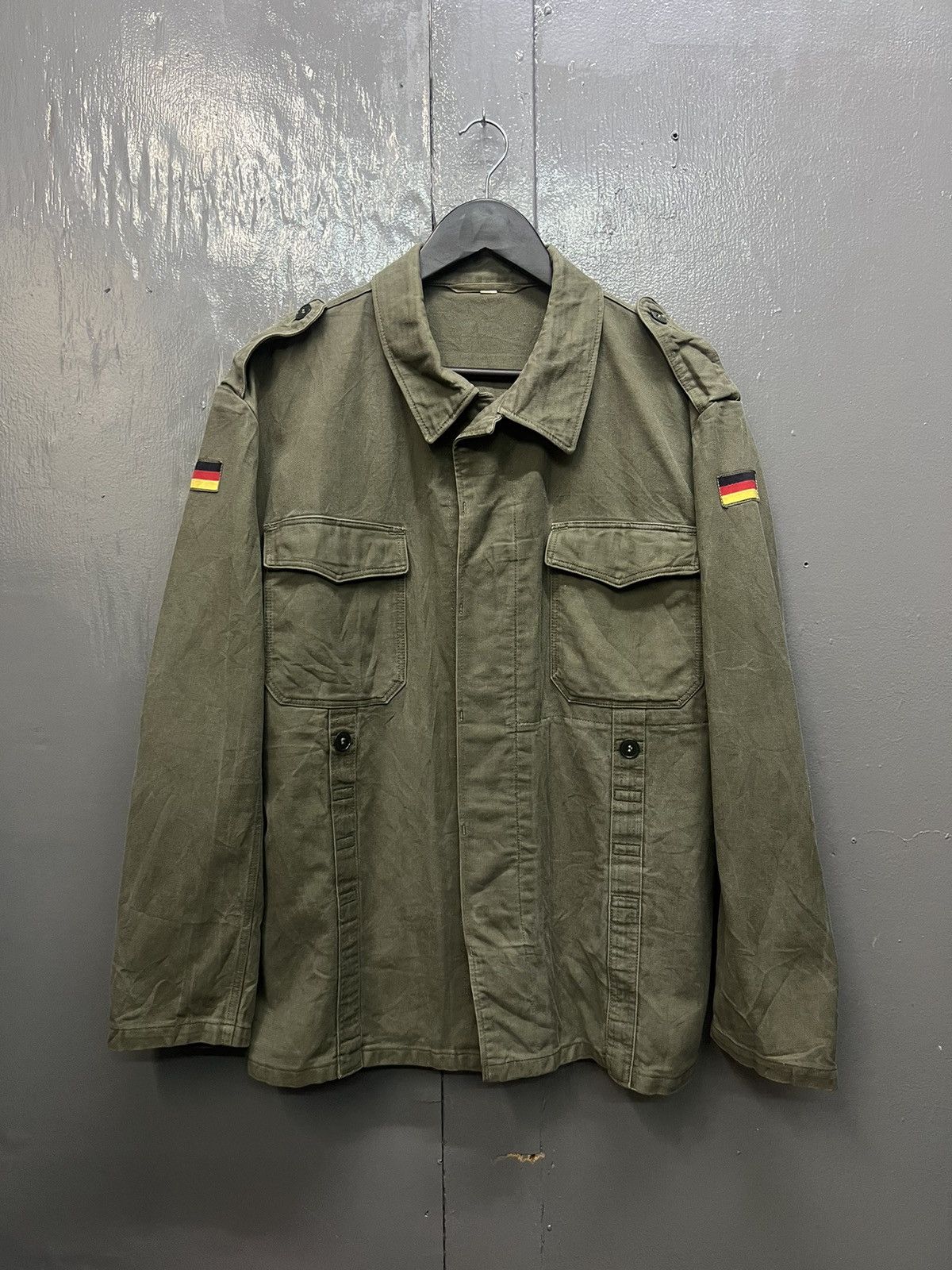 Vintage Vintage German Army Jacket Size US L / EU 52-54 / 3 - 1 Thumbnail