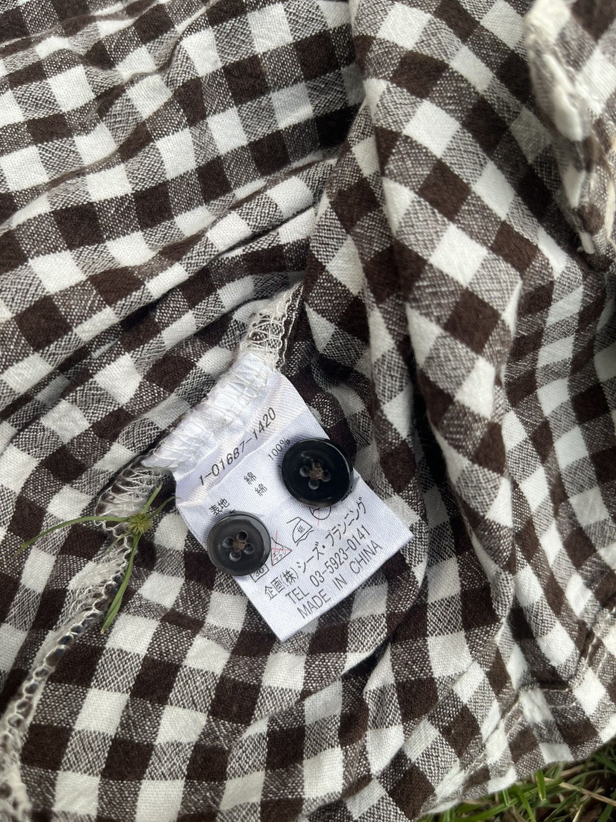 Japanese Brand Drug Store’s Flannel PatchWork Vintage Size US L / EU 52-54 / 3 - 5 Thumbnail